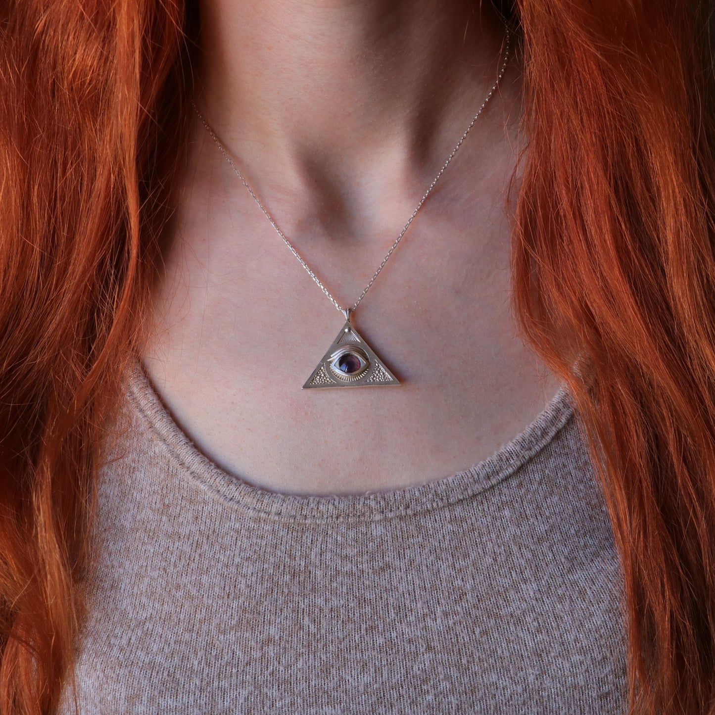 Ouroboros Blue Eye Necklace
