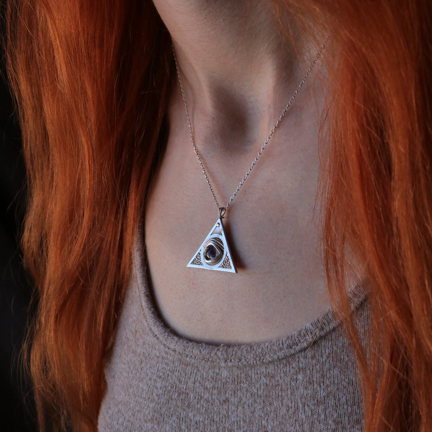 Ouroboros Blue Eye Necklace