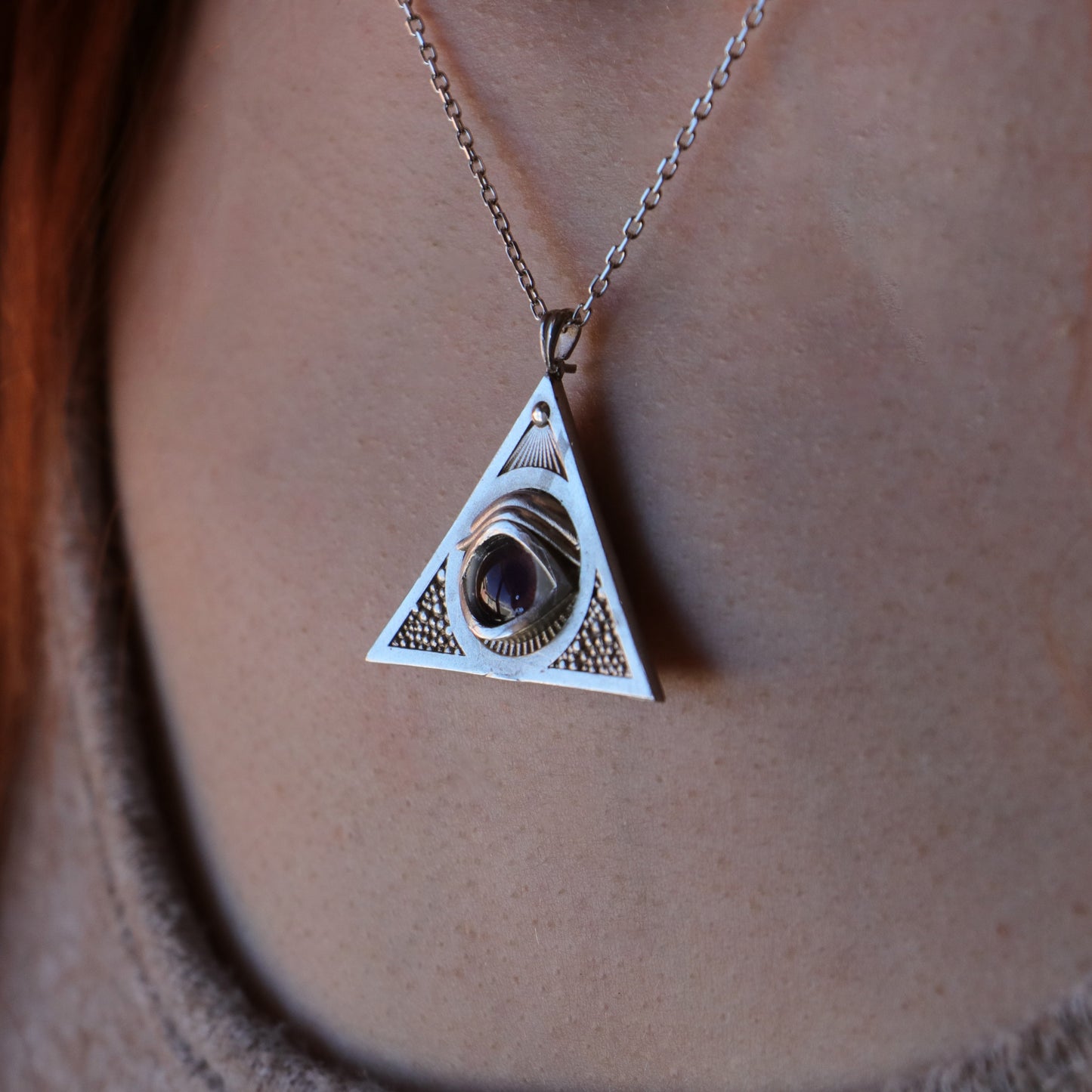 Ouroboros Blue Eye Necklace