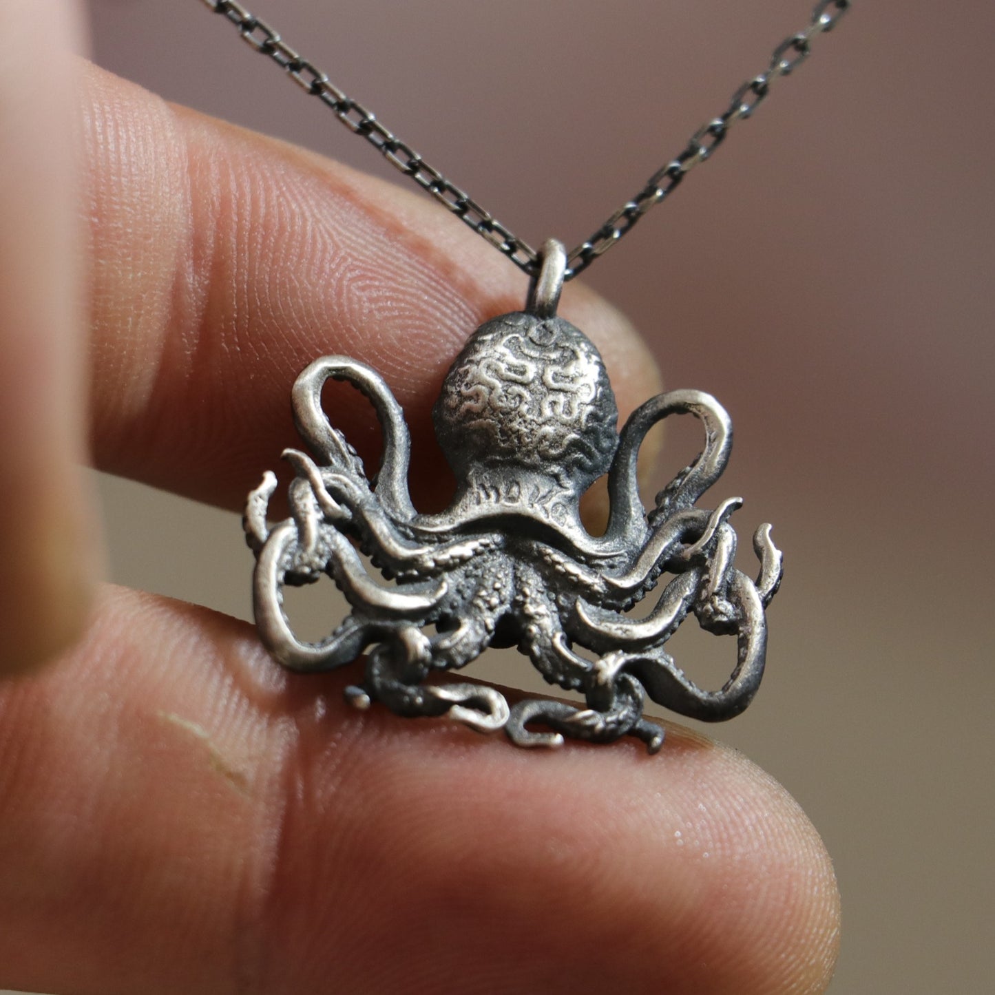 Ahtapot Kolye (Tüm Taş ve Maden Seçenekleri)