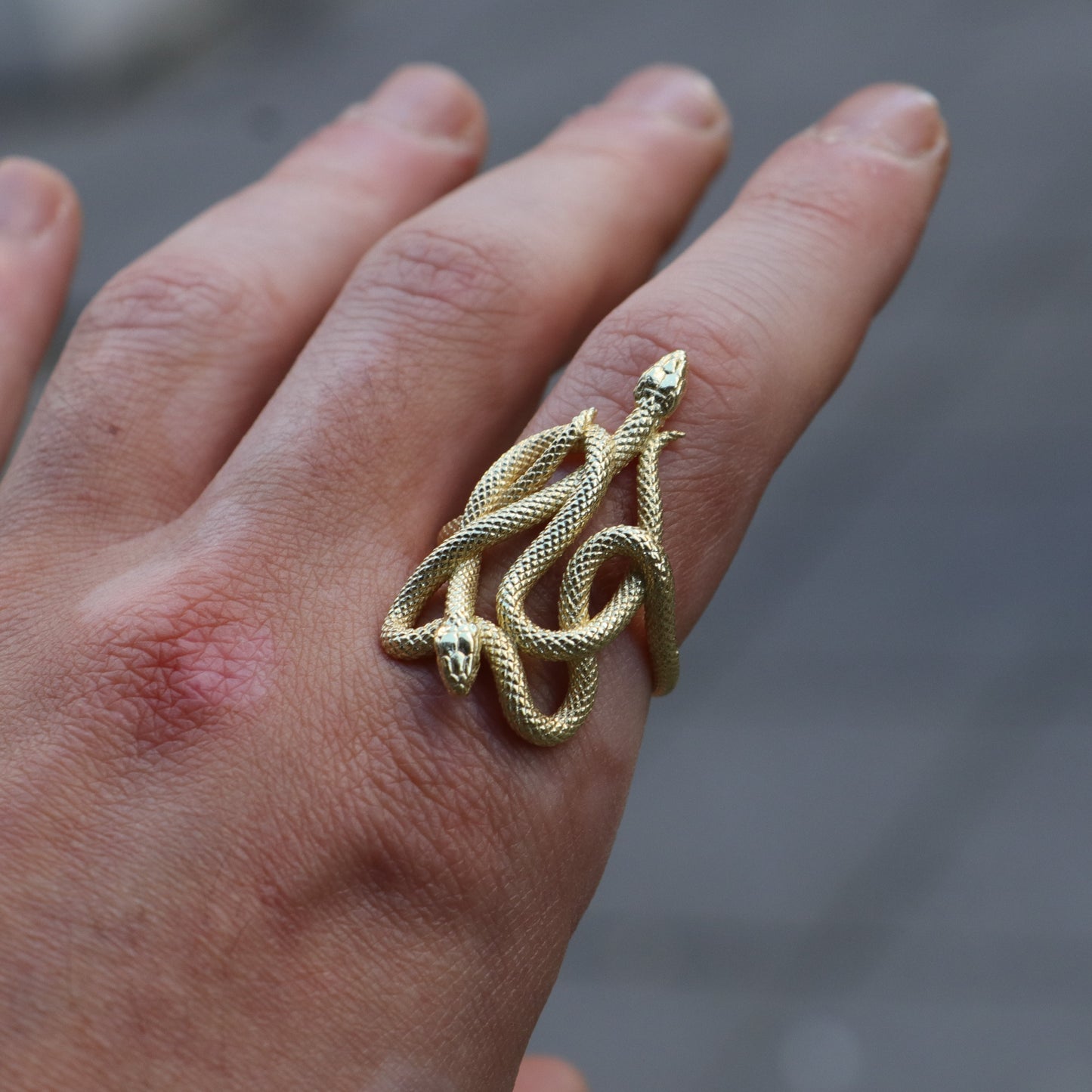 Amber Octopus 925 Silver Ring