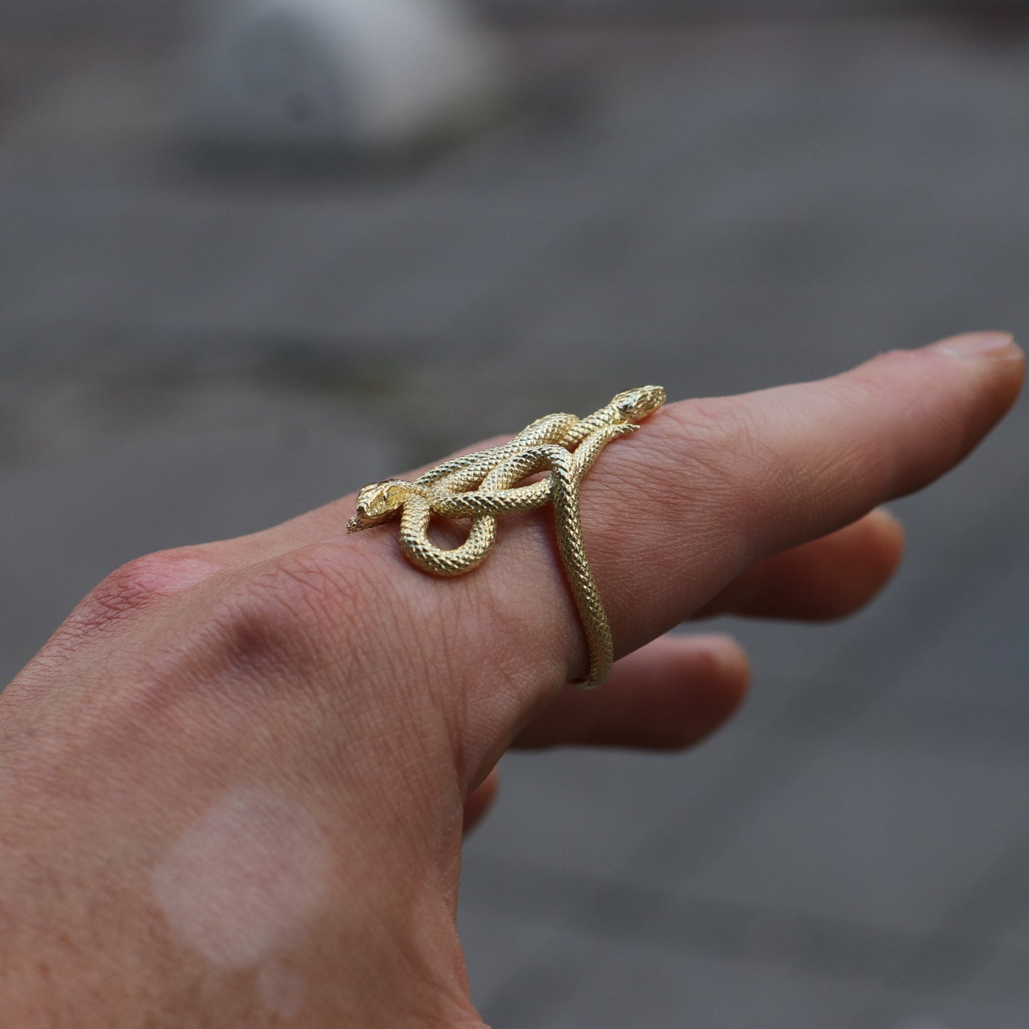 Amber Octopus 925 Silver Ring