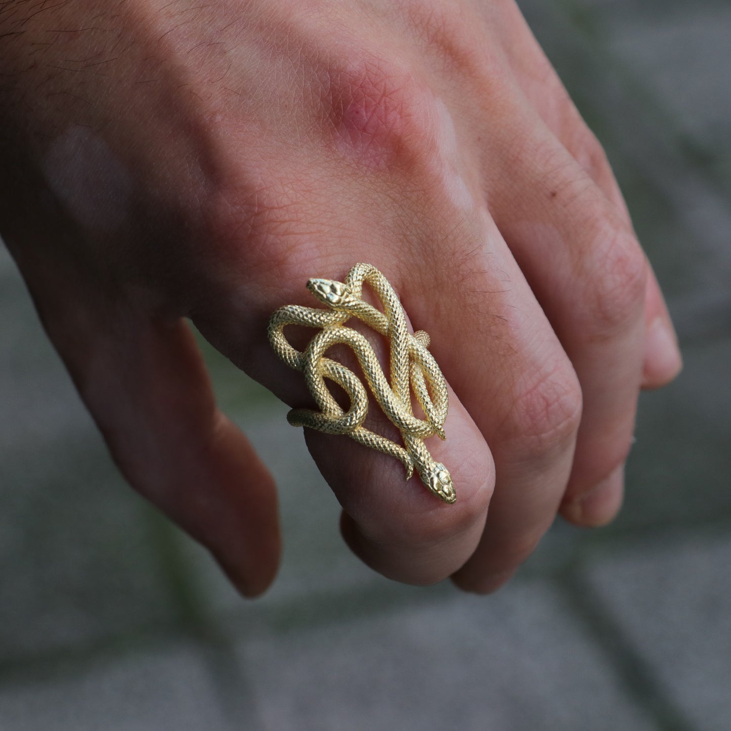 Amber Octopus 925 Silver Ring