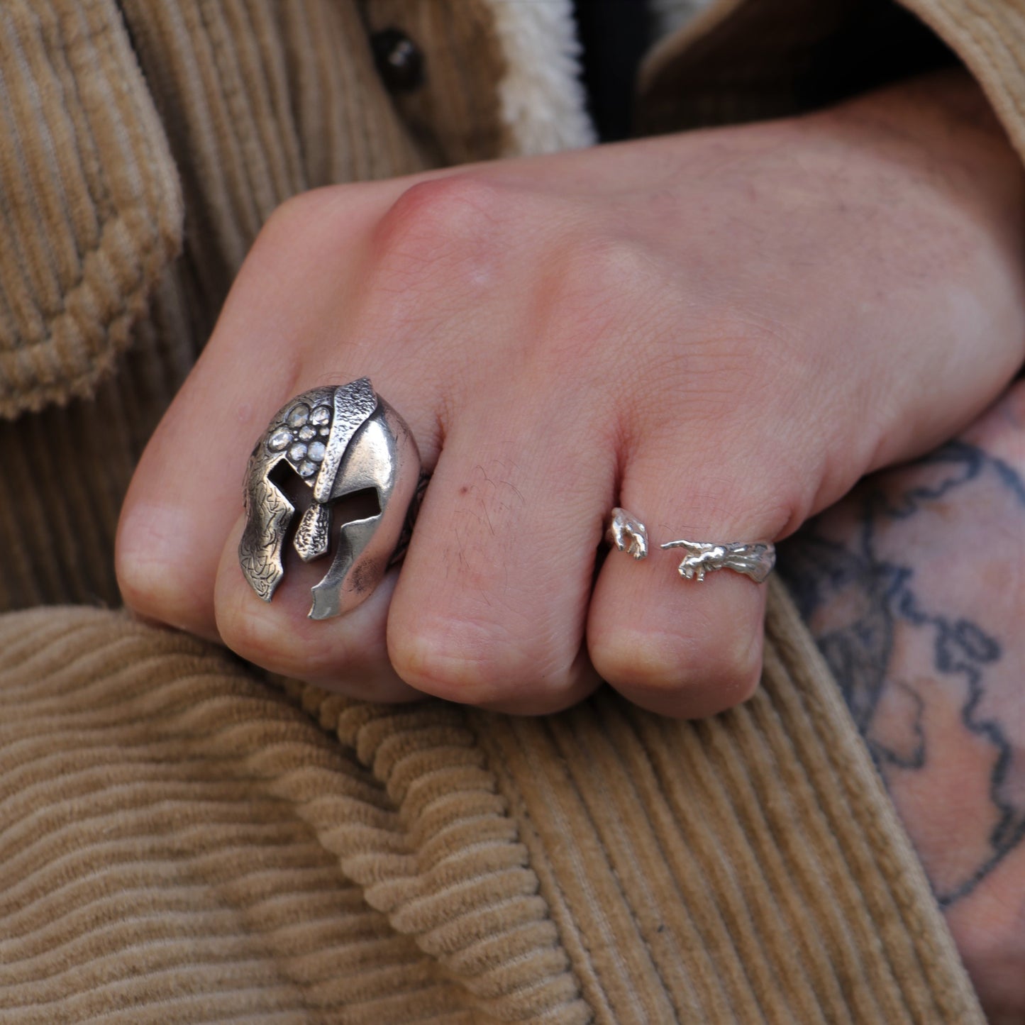 Creation of Adam 925 Silver Ring