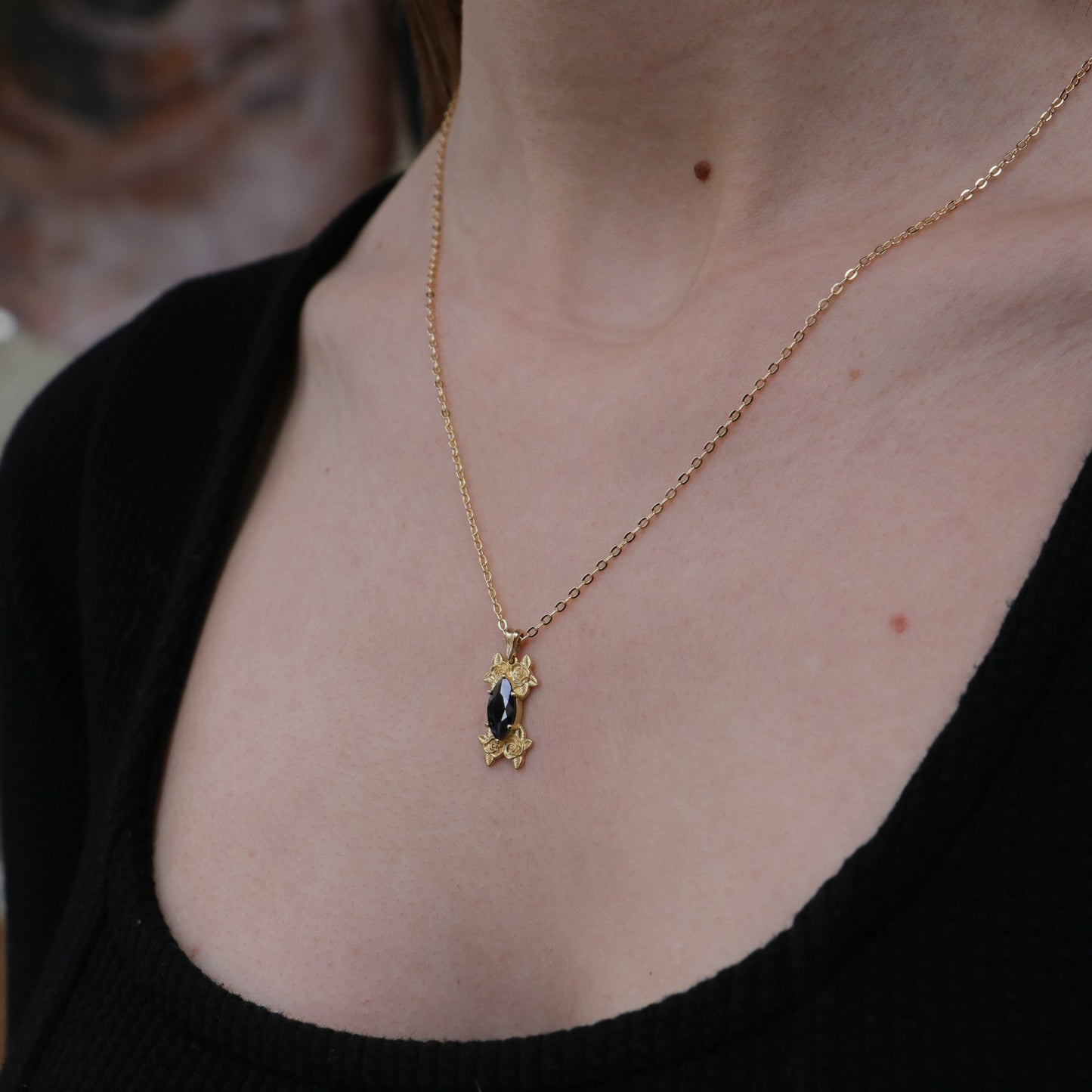 Moissanite Gold Plated 925 Silver Necklace