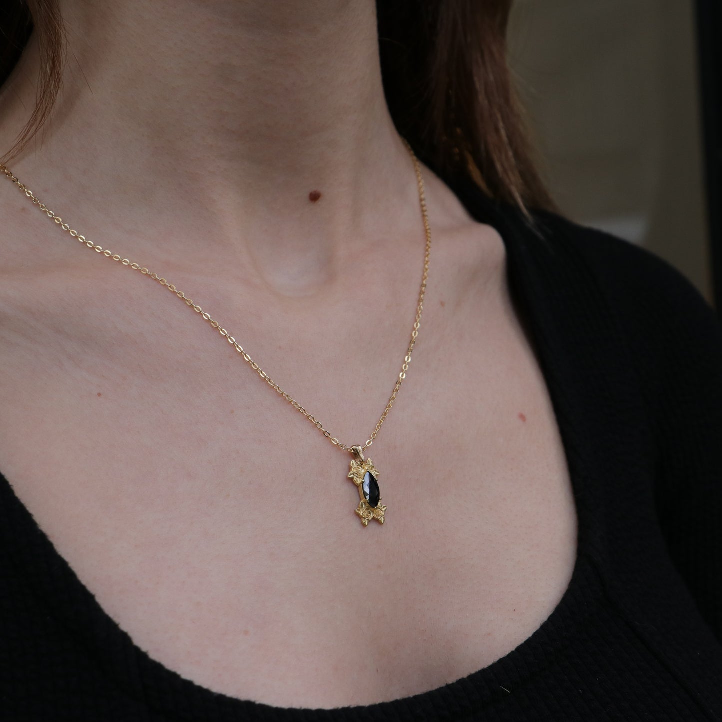 Moissanite Gold Plated 925 Silver Necklace