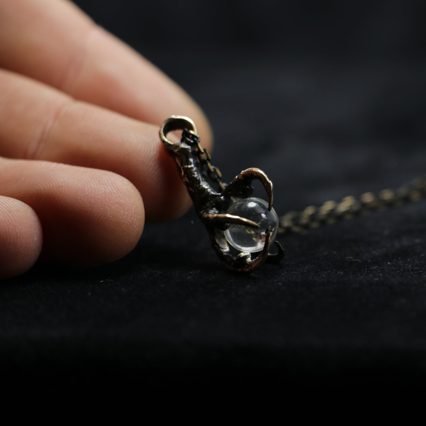 Stardust Stone Claw Necklace