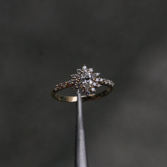 Special Design 0.65 Carat Diamond 14 Carat Gold Ring