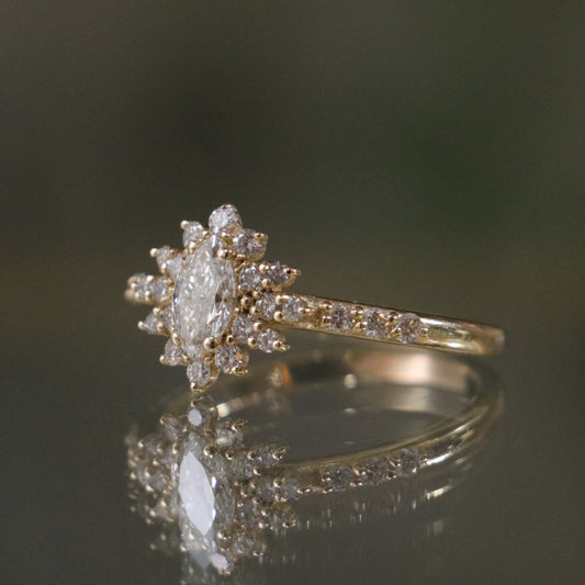 Special Design 0.65 Carat Diamond 14 Carat Gold Ring