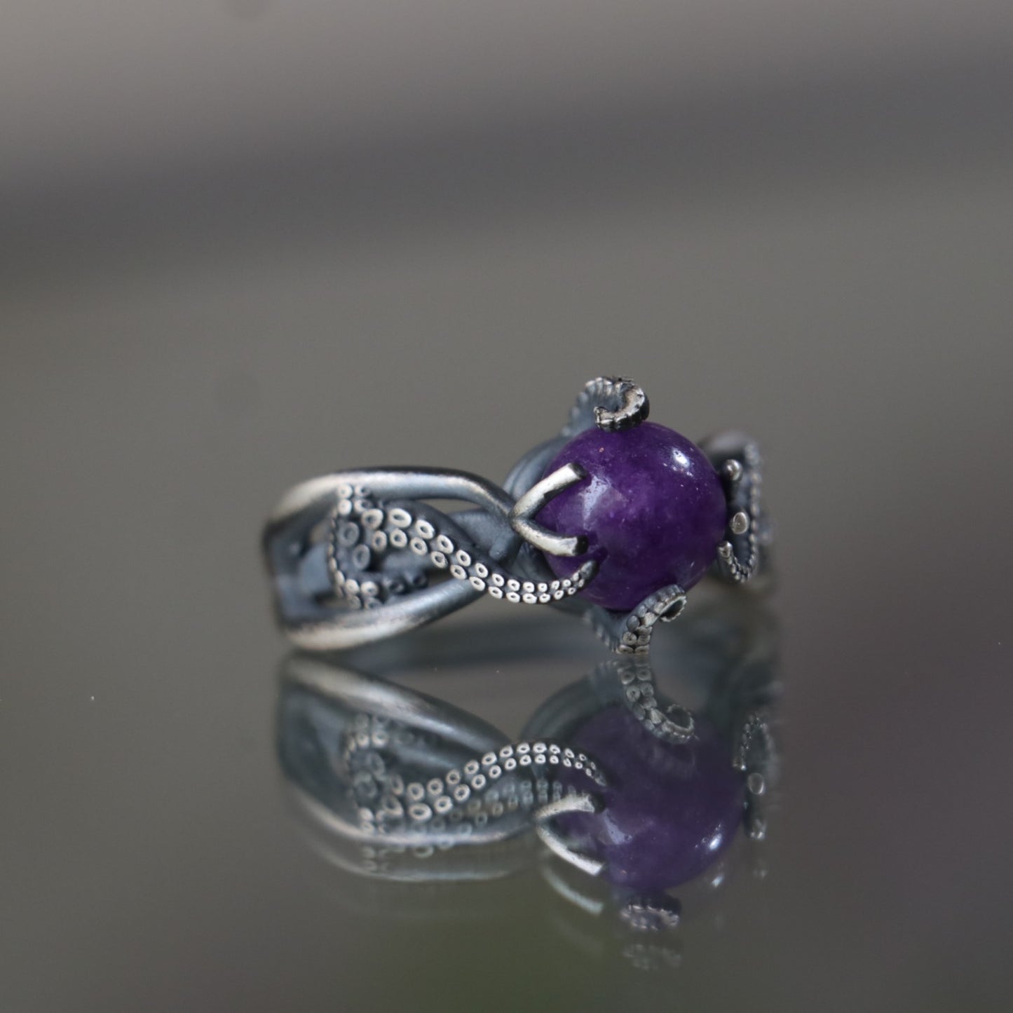 Ahtapot Yüzük (Tüm Taş ve Maden Seçenekleri)