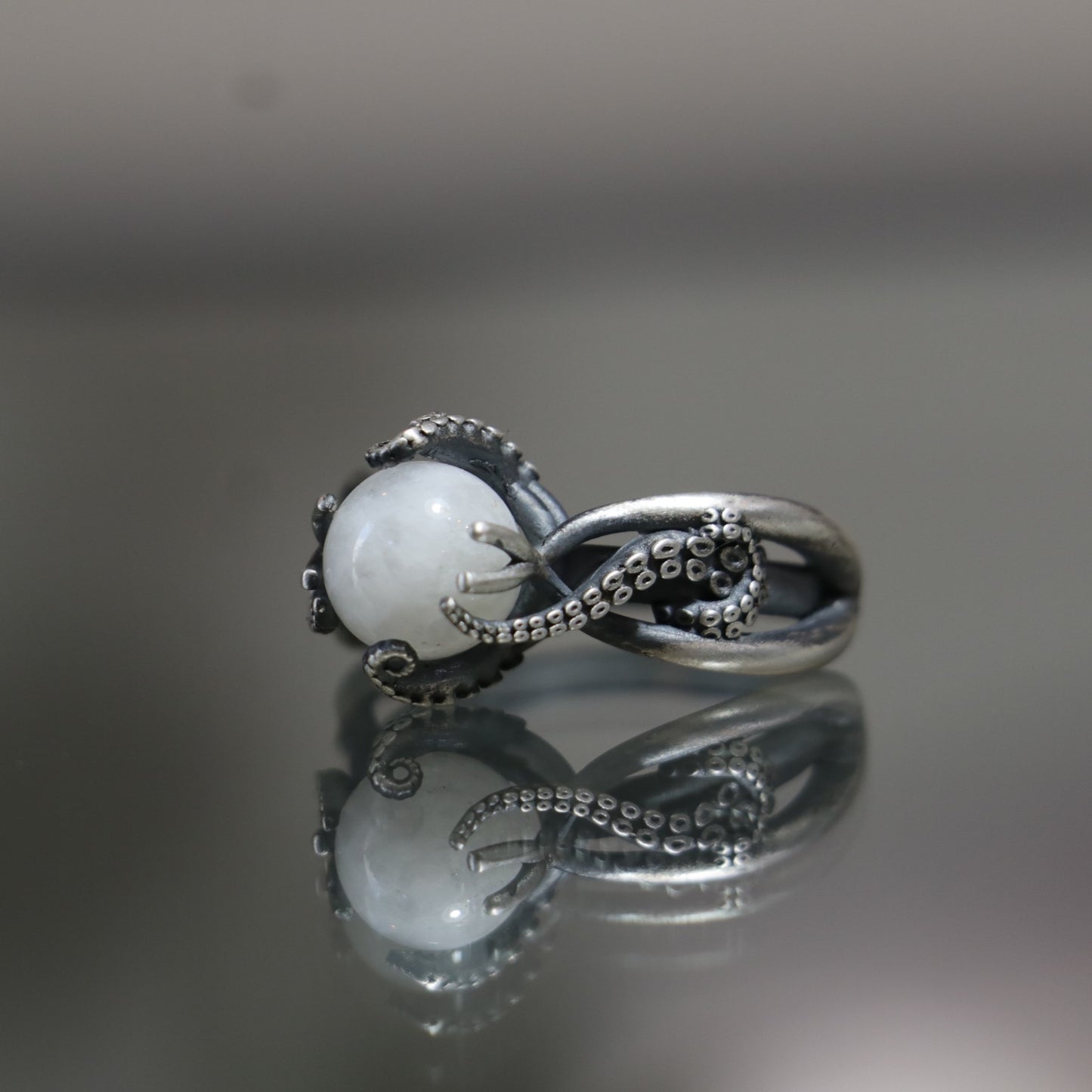 Ahtapot Yüzük (Tüm Taş ve Maden Seçenekleri)