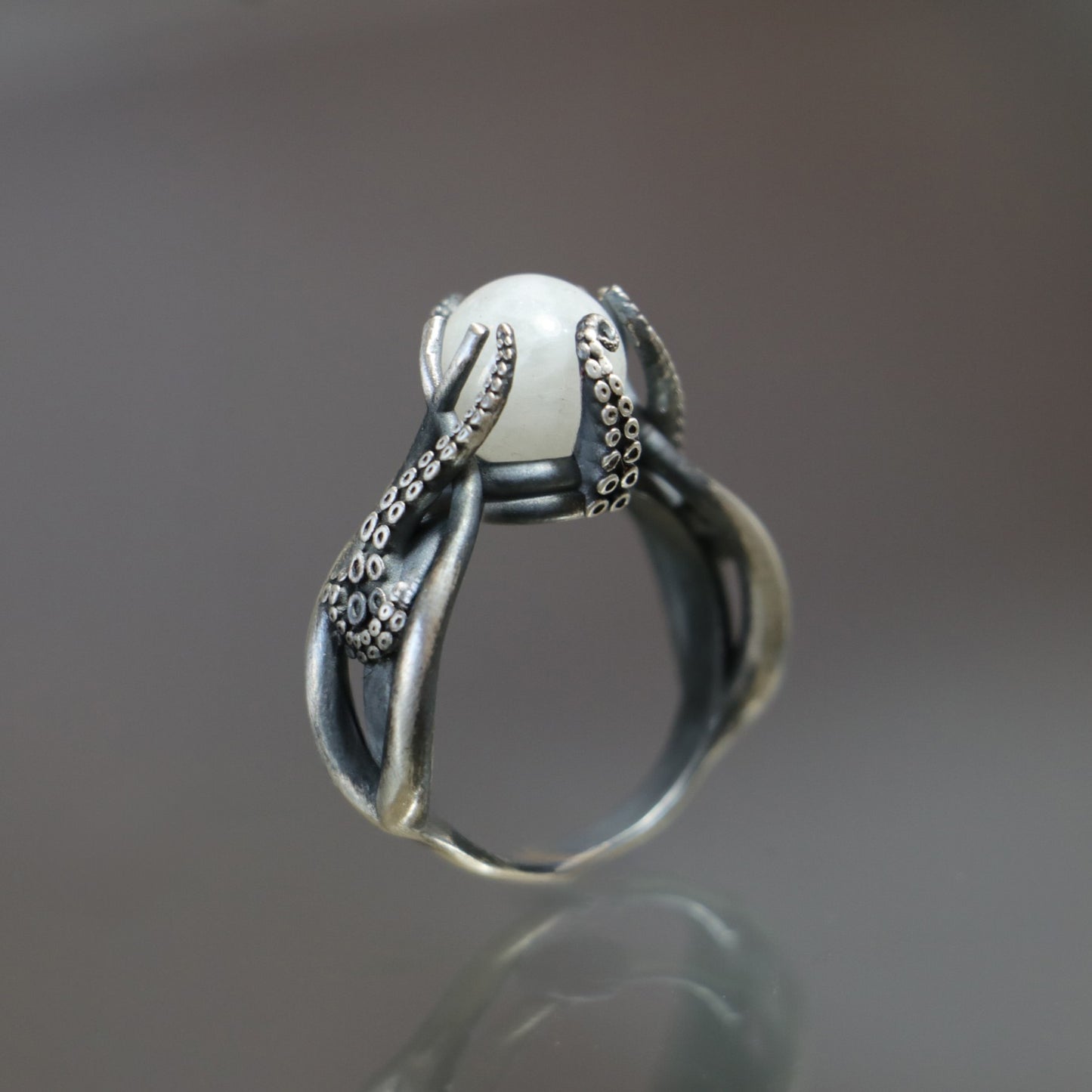 Ahtapot Yüzük (Tüm Taş ve Maden Seçenekleri)