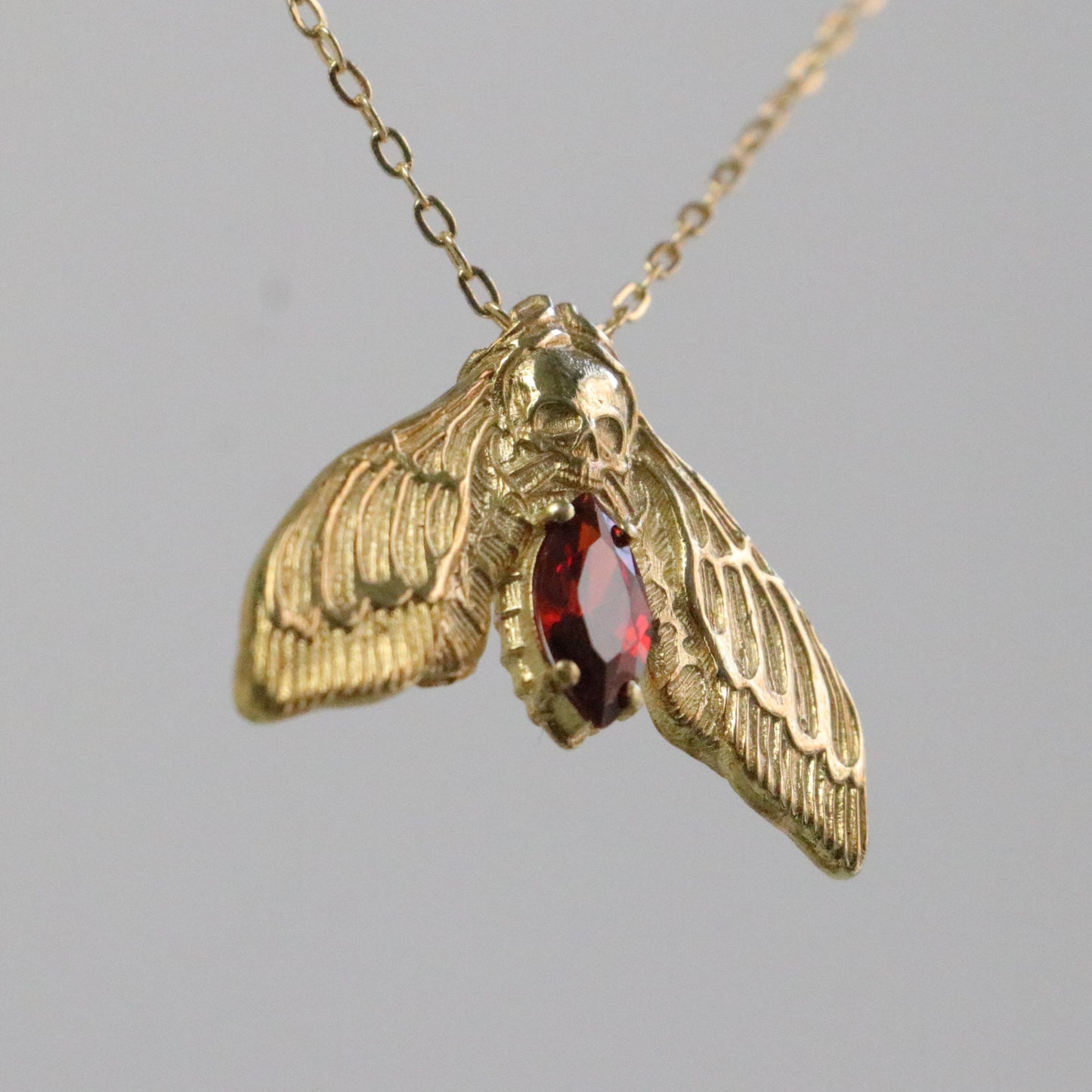 Mini Mini Skull 925 Oxidized Silver Necklace