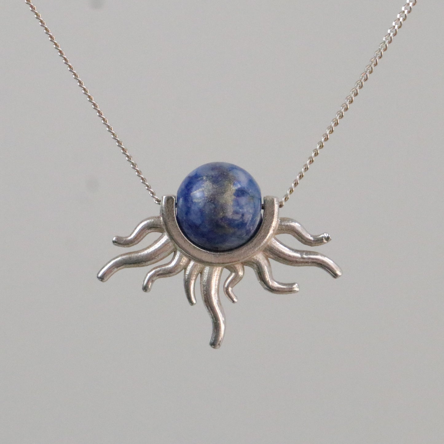 Güneş Ametist Kolye (Tüm Taş ve Maden Seçenekleri)