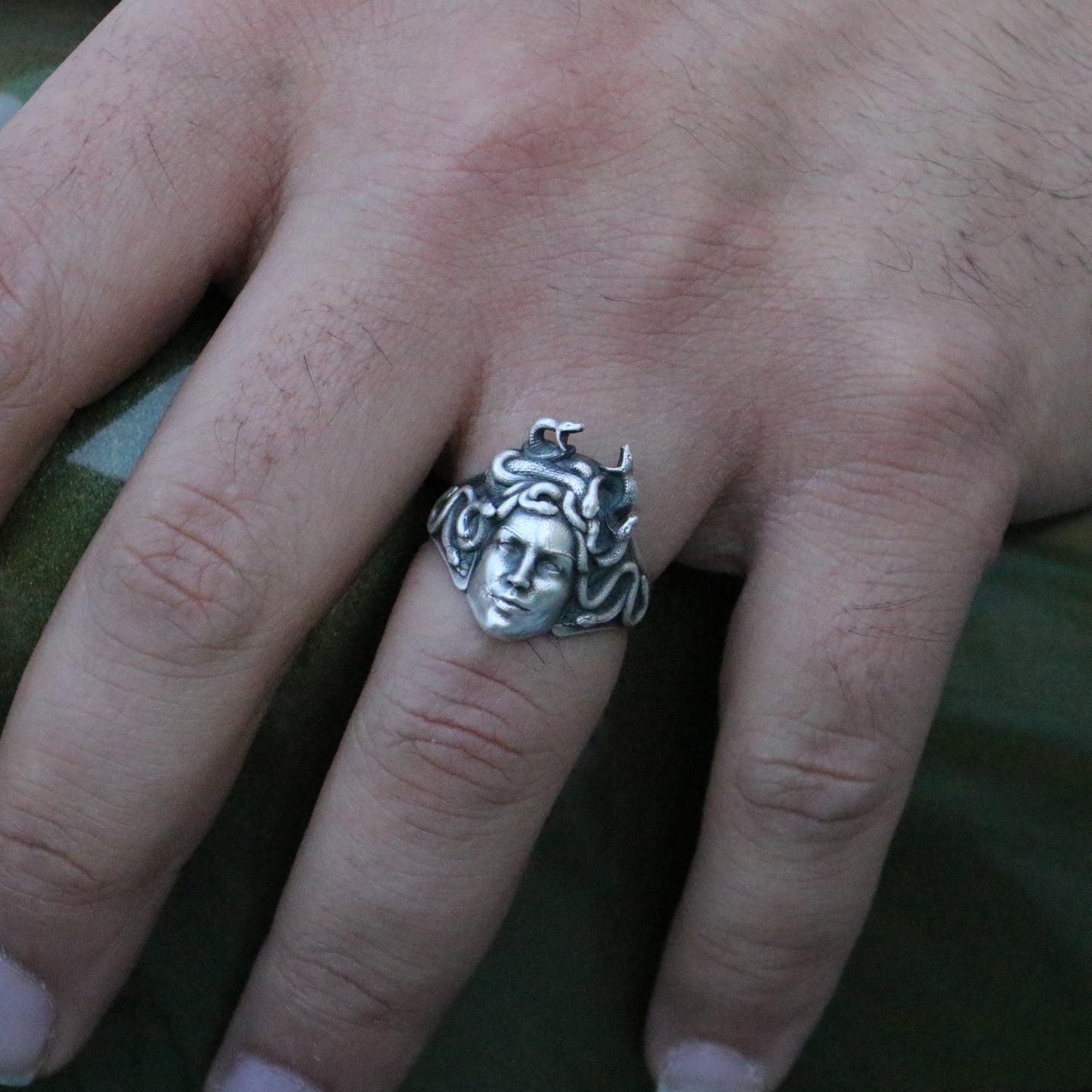 Medusa Erkek 925 Gümüş Yüzük