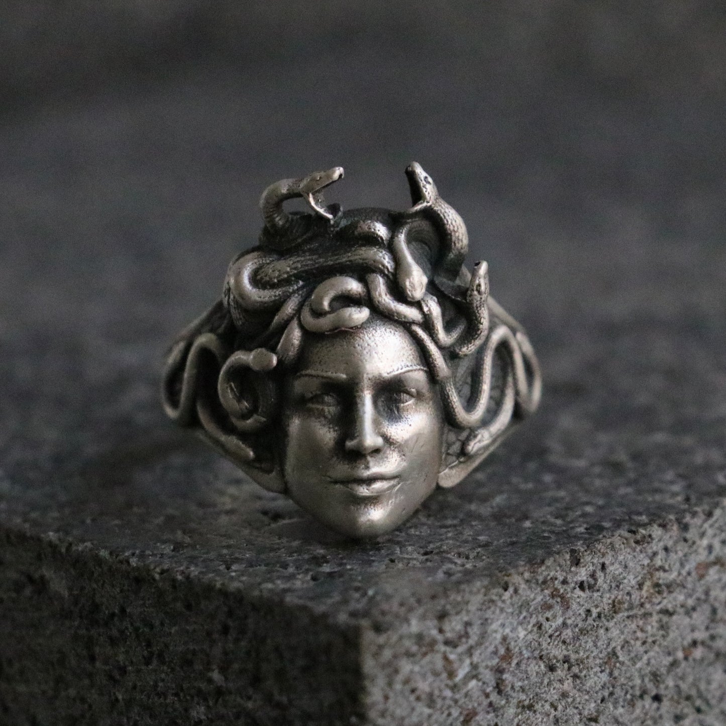 Medusa Erkek 925 Gümüş Yüzük