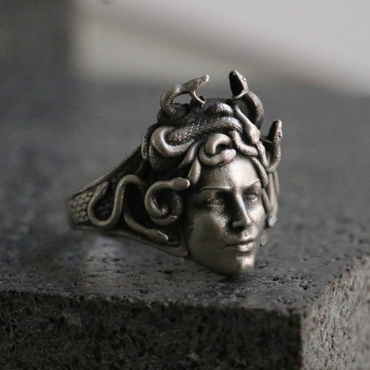 Medusa Erkek 925 Gümüş Yüzük