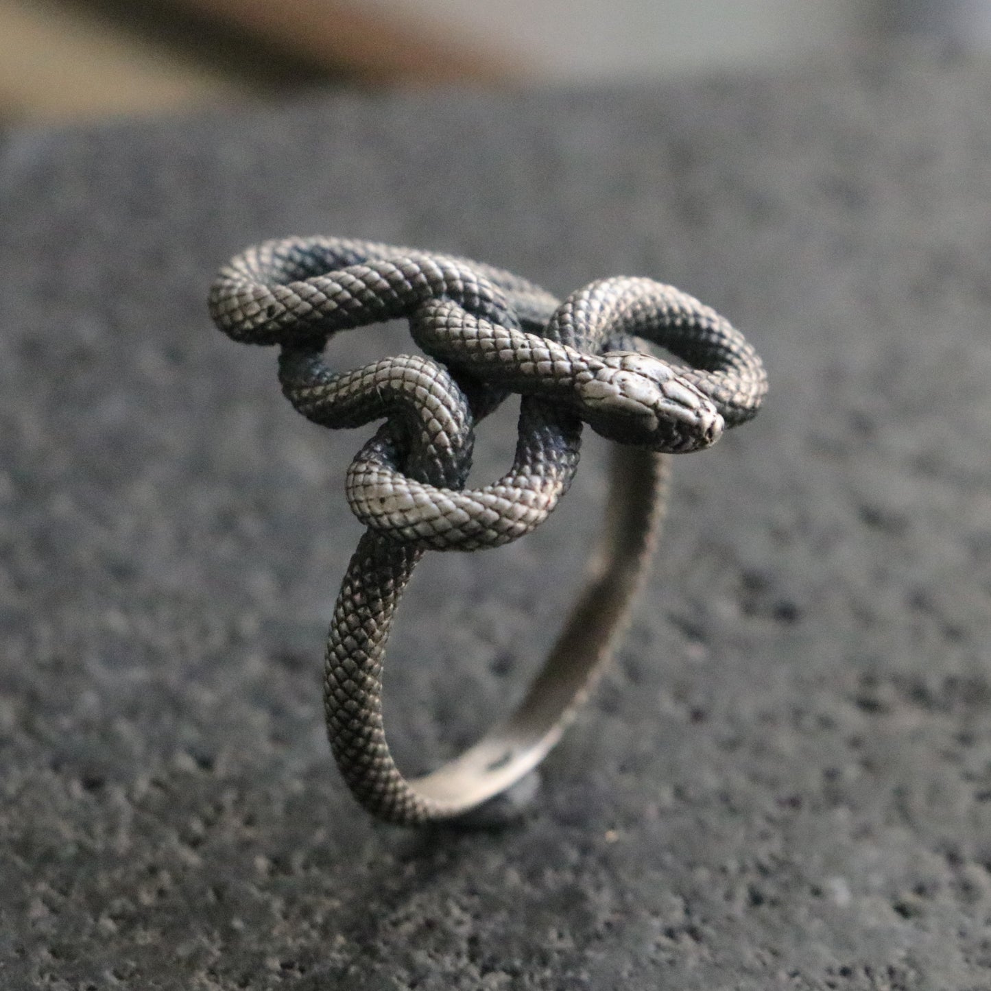 Memento Mori Moissanite Men's 925 Silver Ring