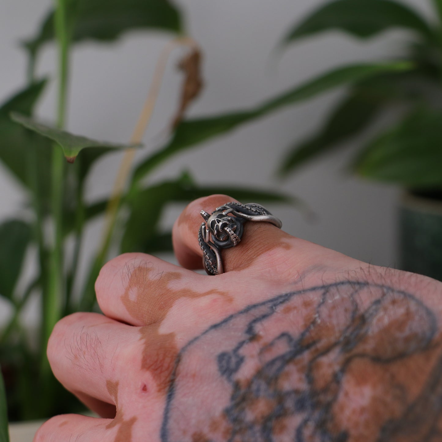 Memento Ahtapot 925 Gümüş Yüzük