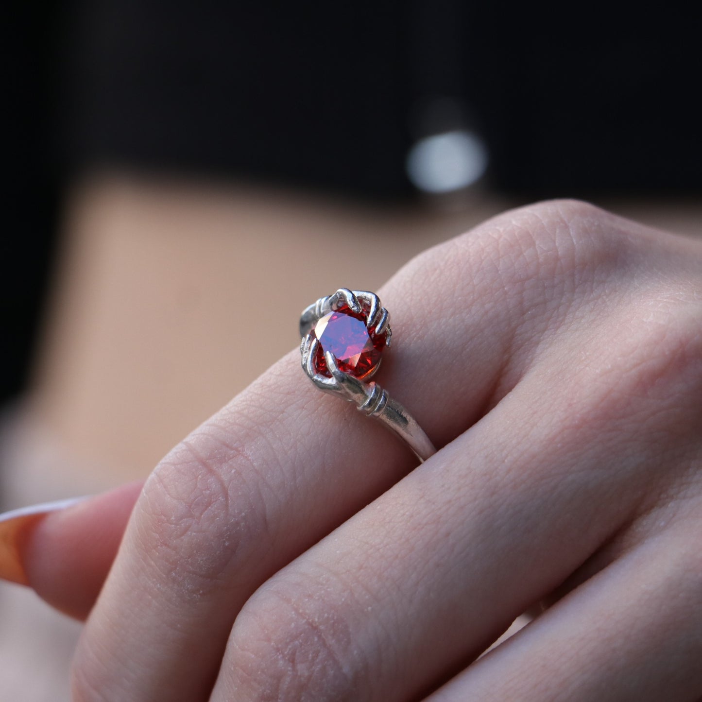 Secrets of the Universe Aquamarine 925 Silver Gold Plated Ring