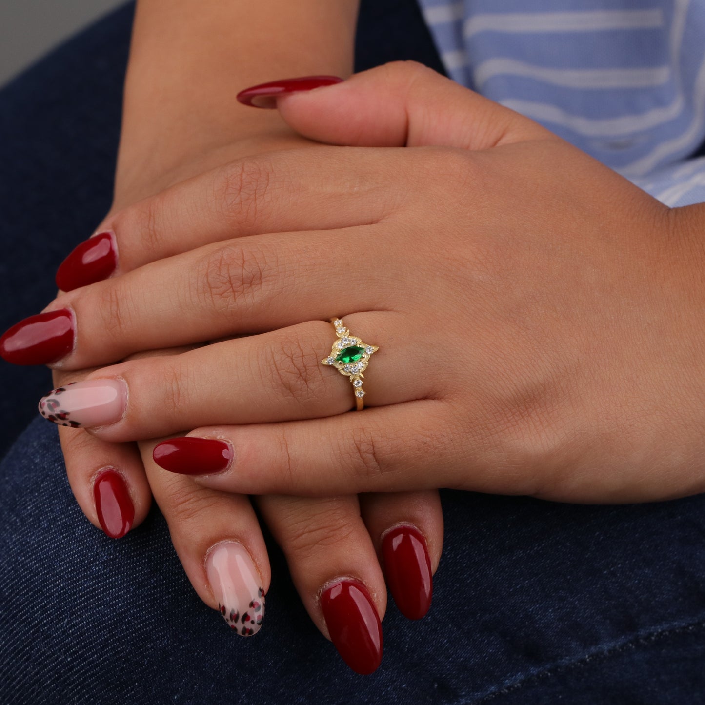 Isabella Lab. Emerald (14 Carat Gold)