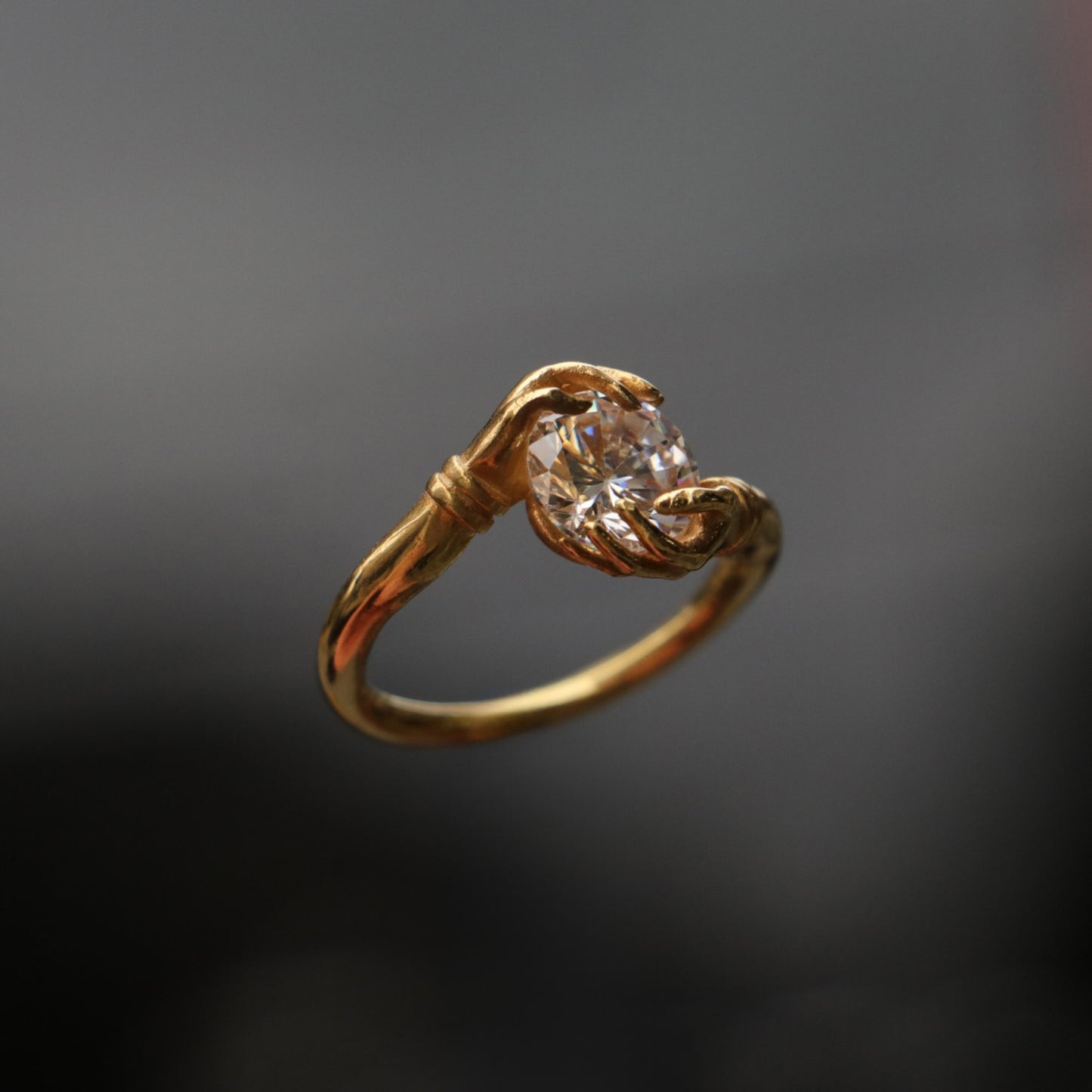 Secrets of the Universe Aquamarine 925 Silver Gold Plated Ring