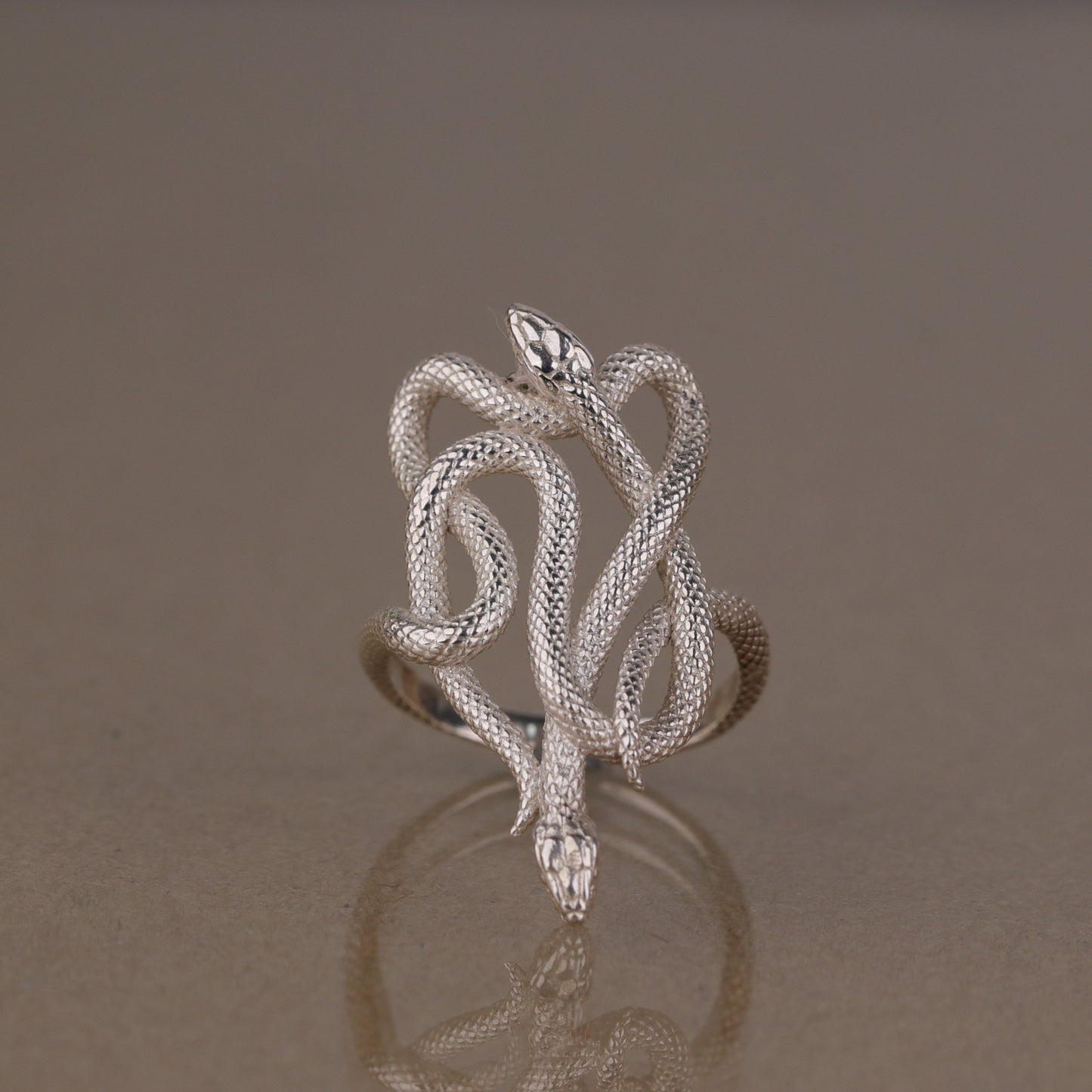 Amber Octopus 925 Silver Ring