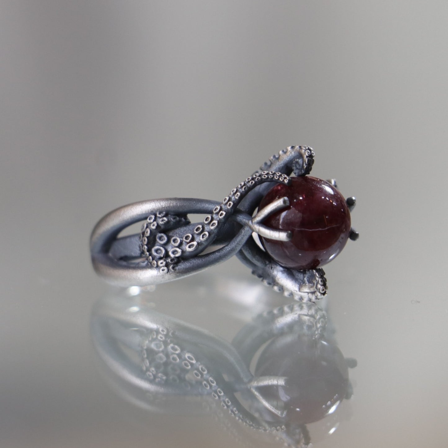 Ahtapot Yüzük (Tüm Taş ve Maden Seçenekleri)