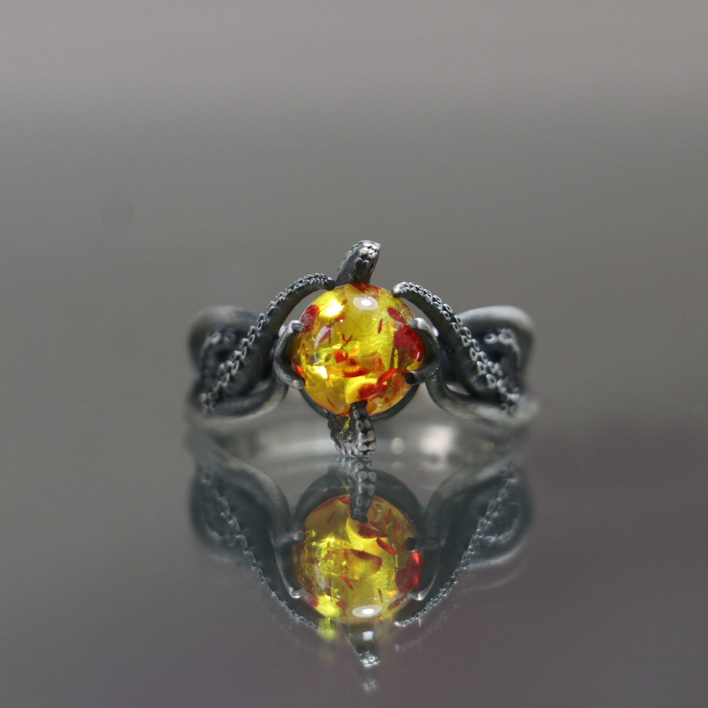 Ahtapot Yüzük (Tüm Taş ve Maden Seçenekleri)