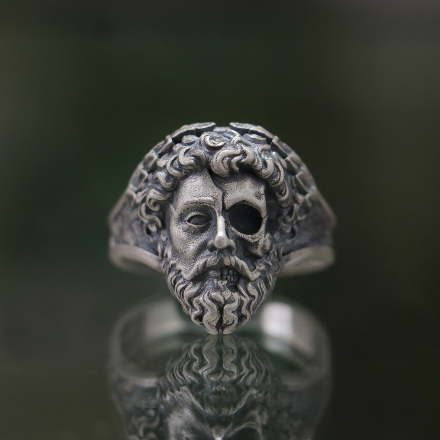 Memento Mori Zeus 925 Gümüş Erkek Yüzük