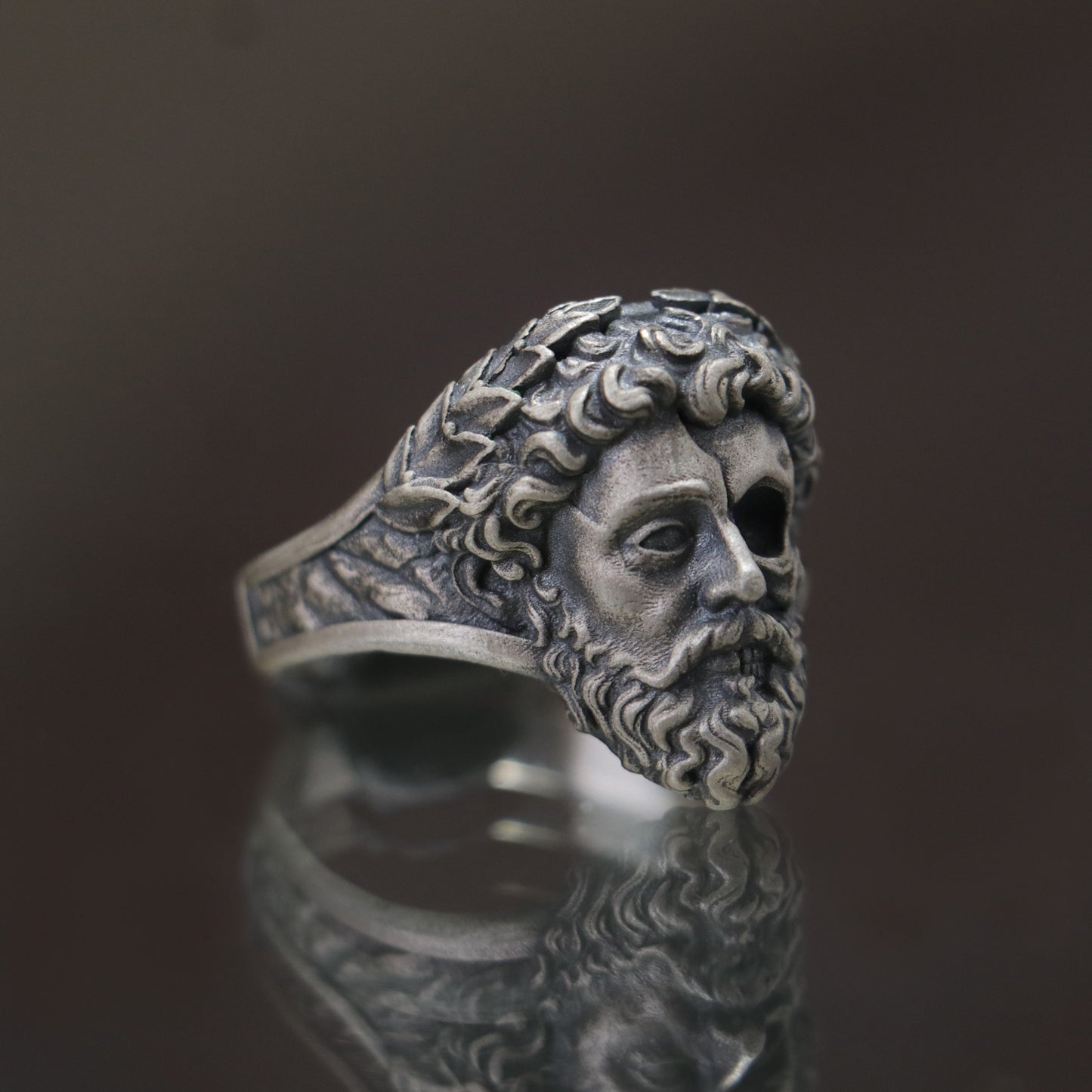 Memento Mori Zeus 925 Gümüş Erkek Yüzük