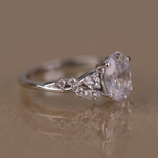 Special Design Moissanite 14 Carat Gold Ring