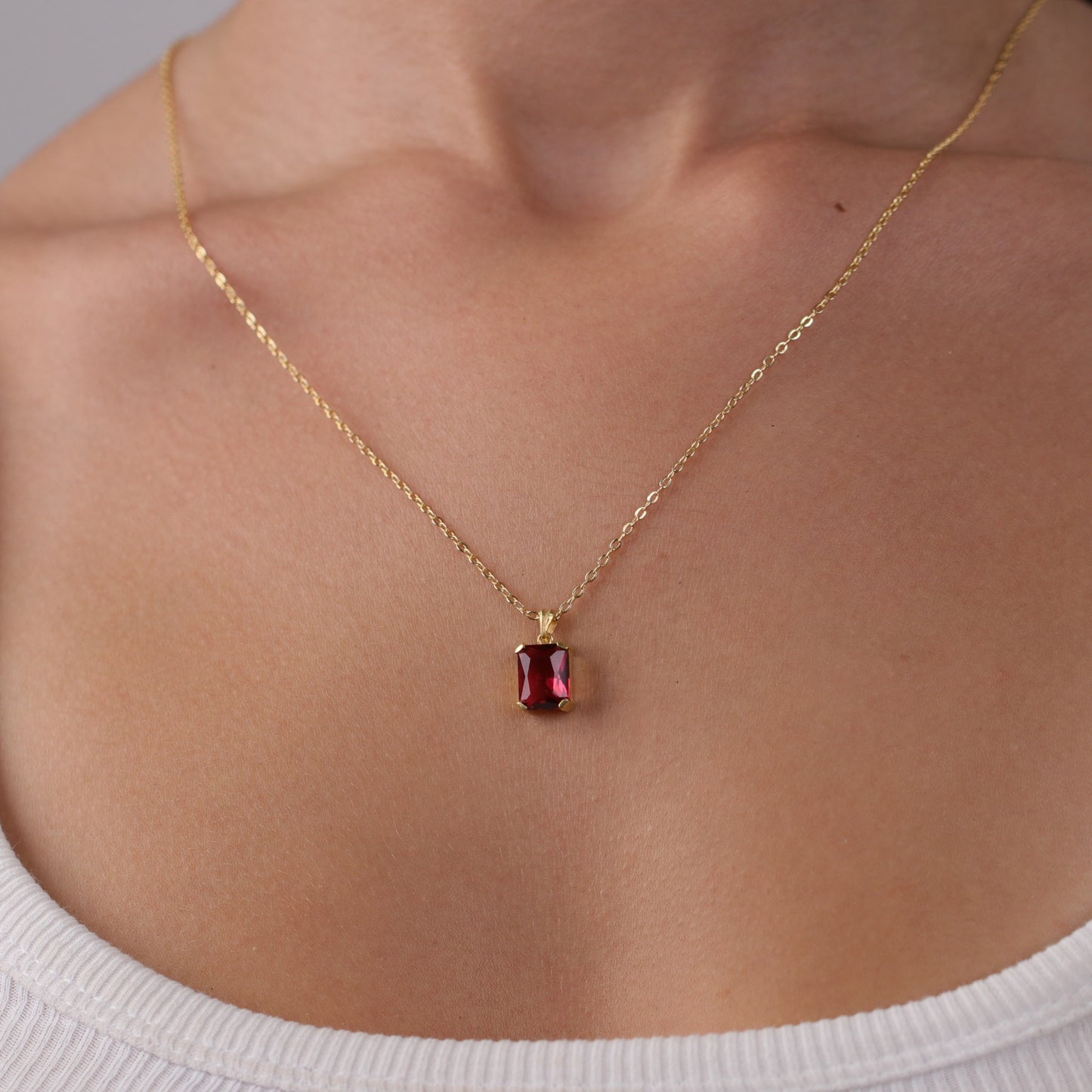 Zümrüt Küpe Kolye Set