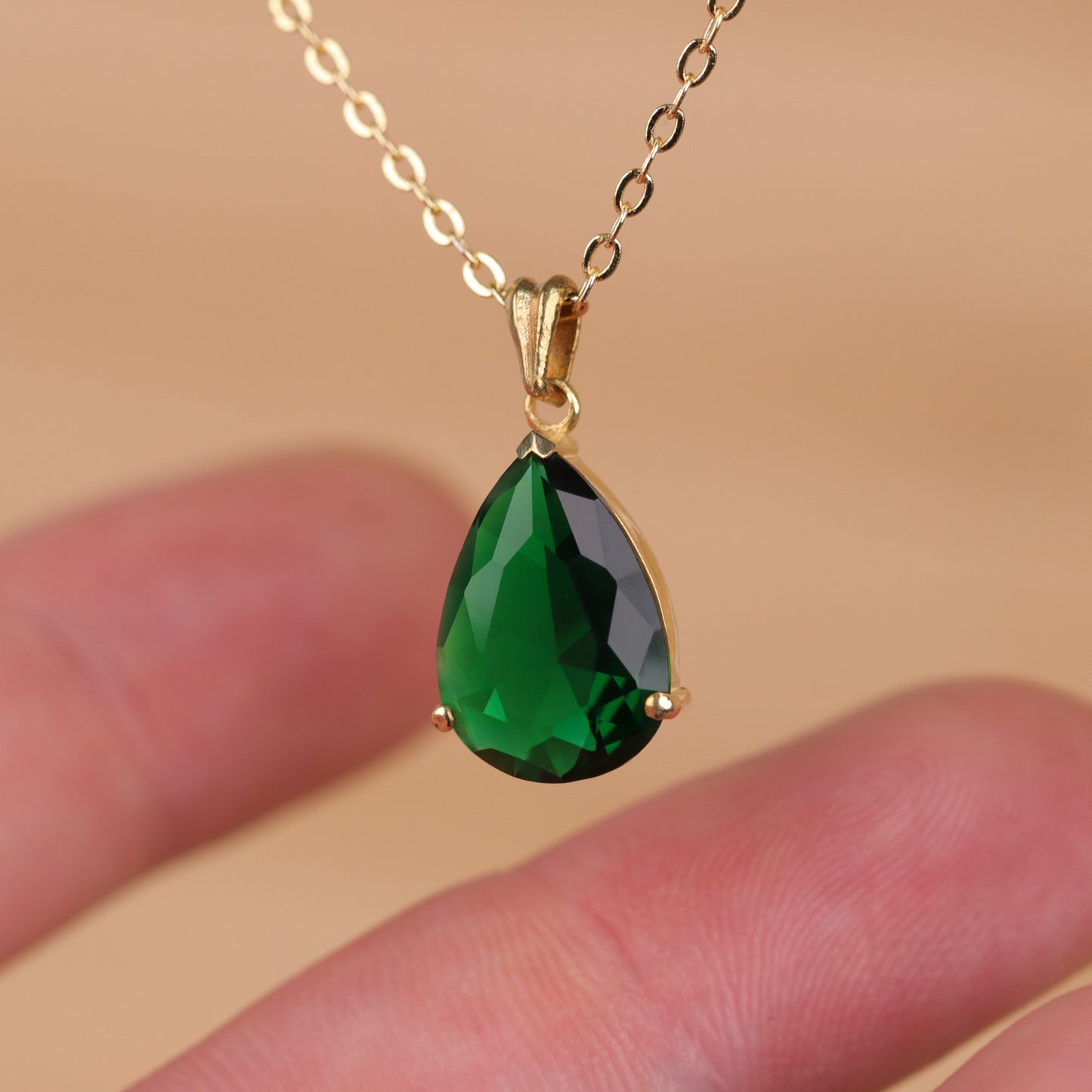 Damla Blue Topaz Küpe Kolye Set