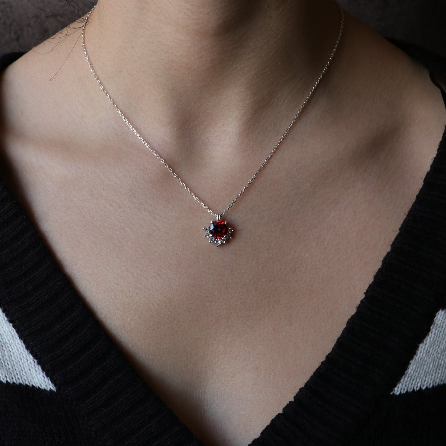 Moissanite Gold Plated 925 Silver Necklace