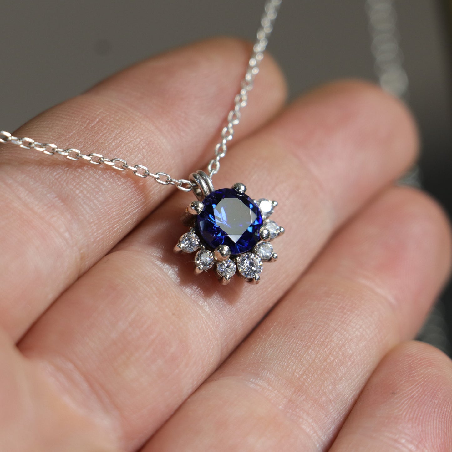 Moissanite Gold Plated 925 Silver Necklace