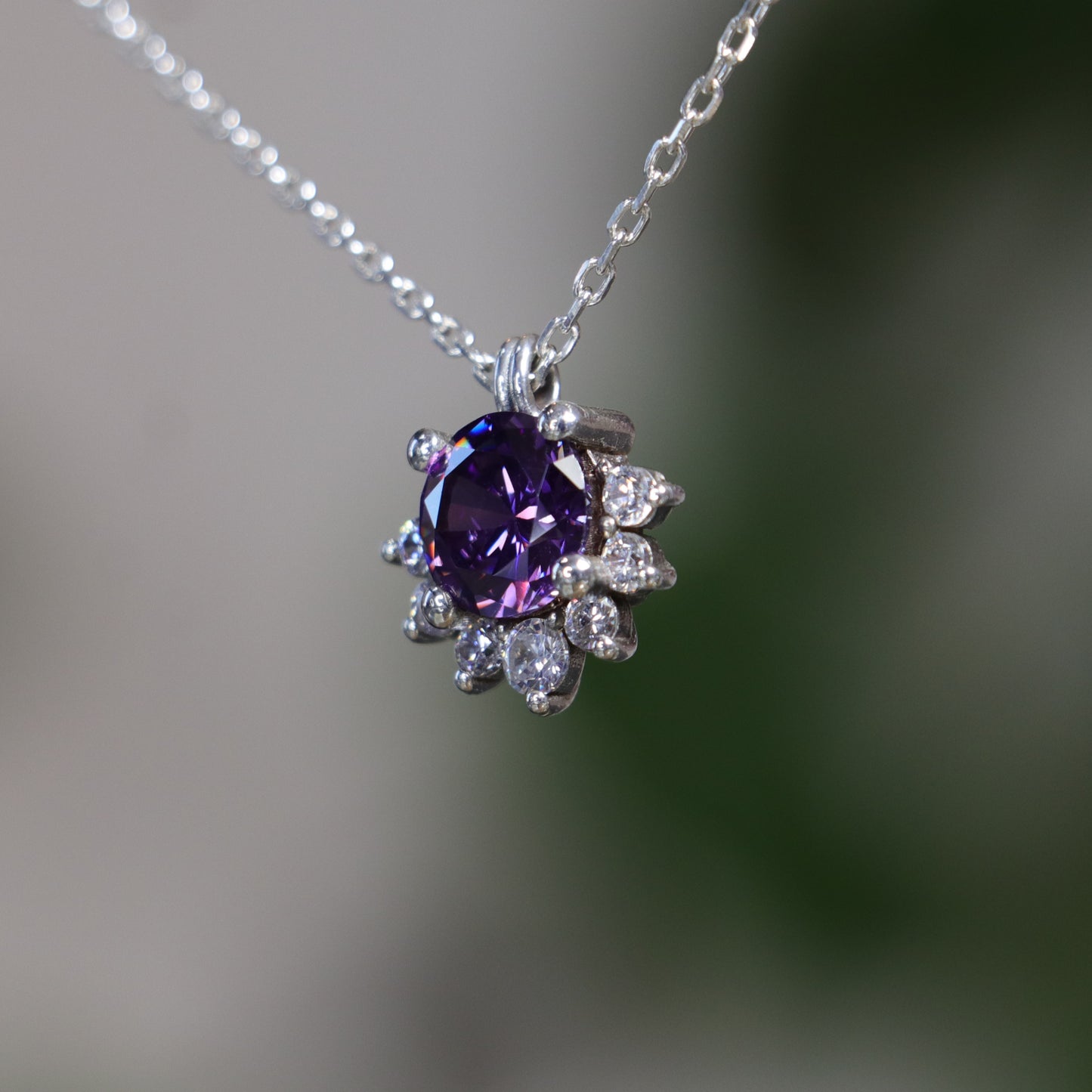 Moissanite Gold Plated 925 Silver Necklace