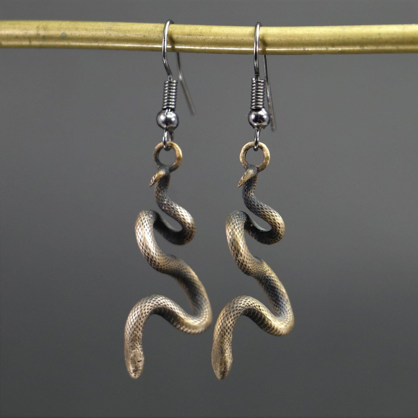 925 Silver Snake Earrings