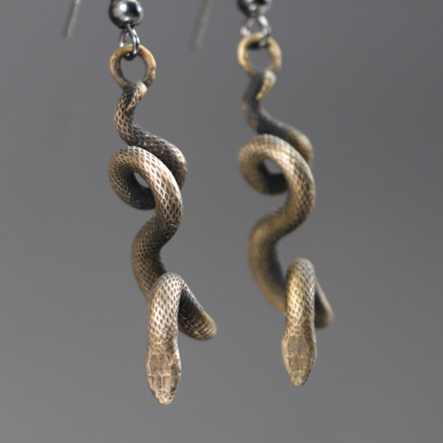 925 Silver Snake Earrings