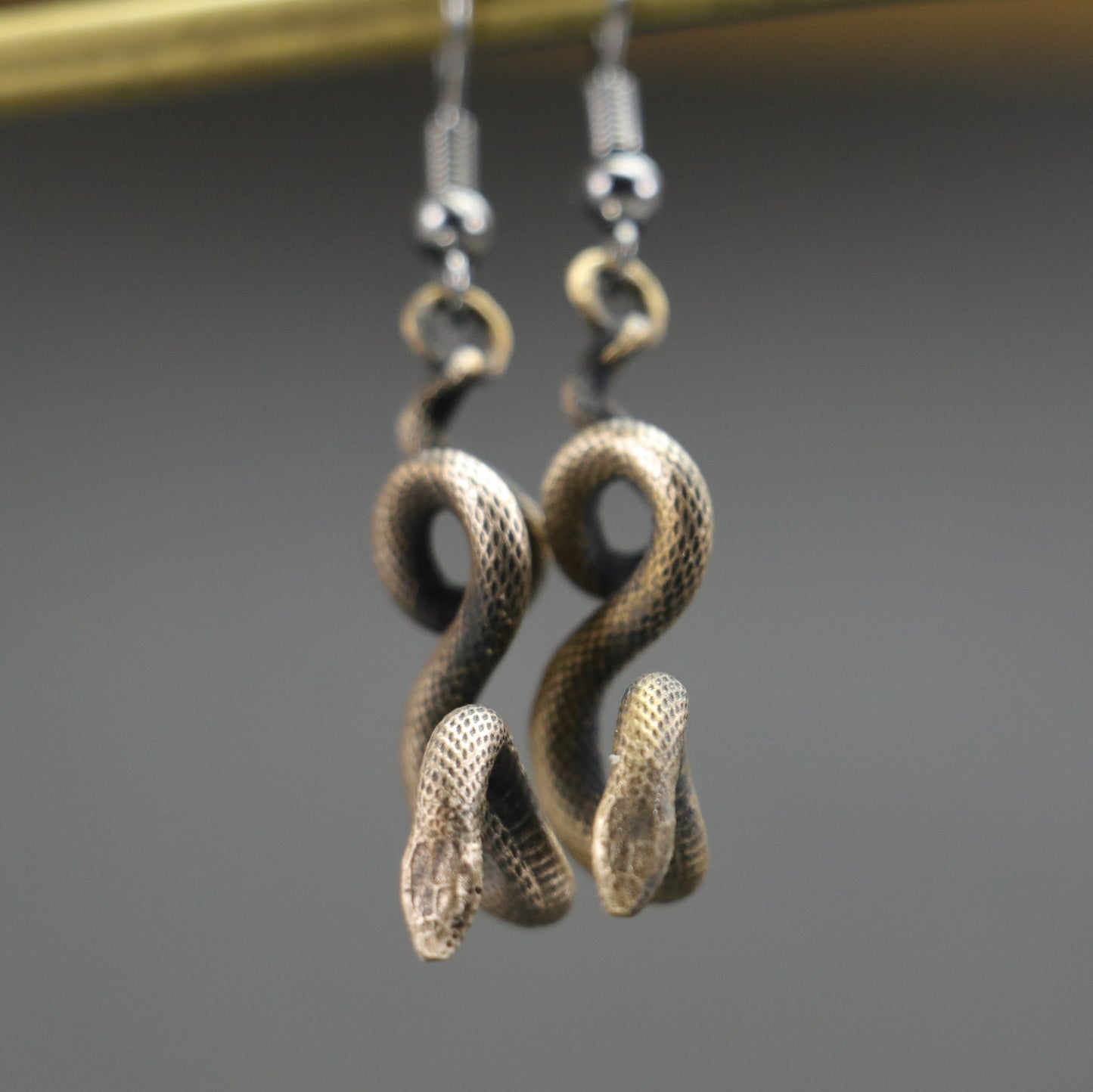 925 Silver Snake Earrings