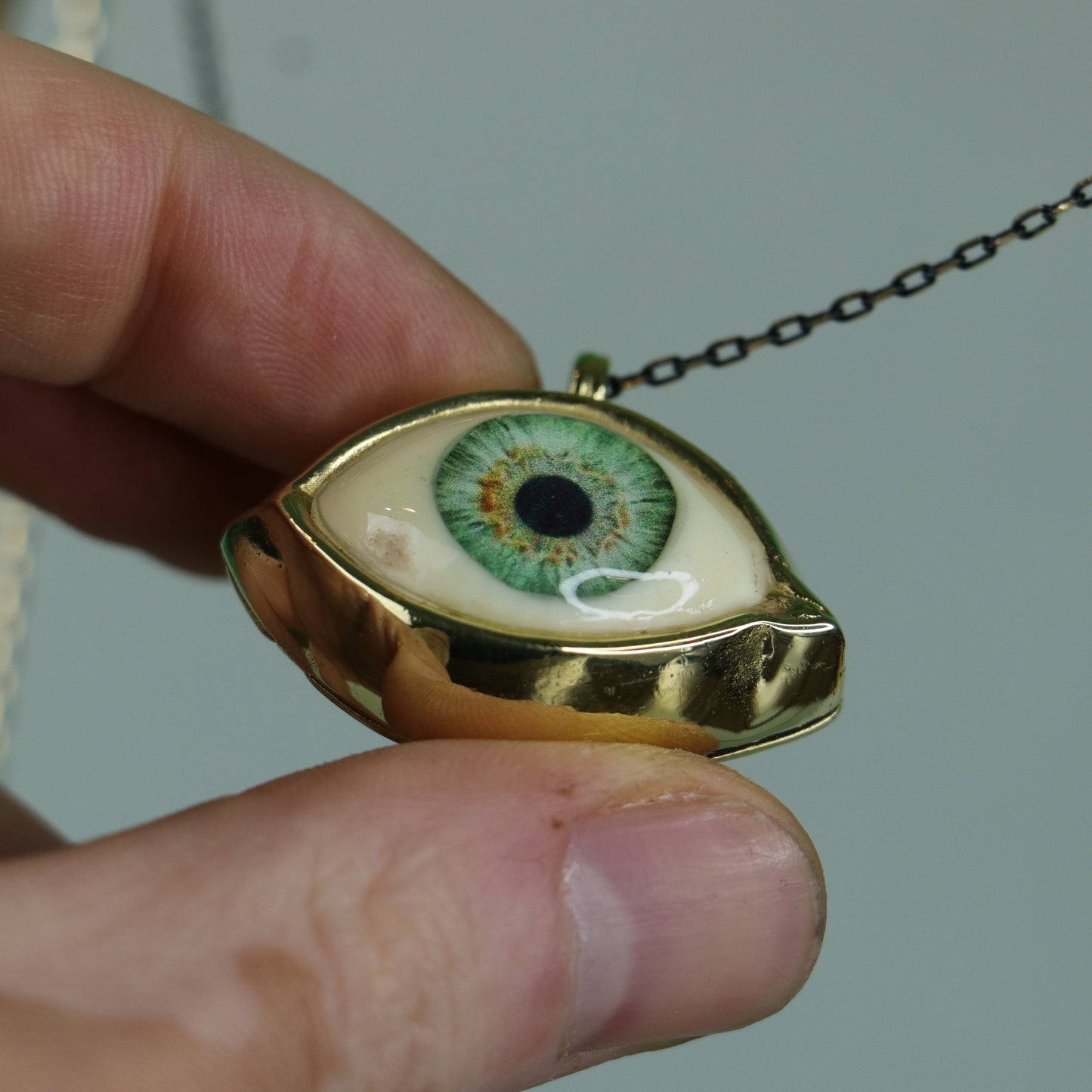 Cat Glass Eye Necklace