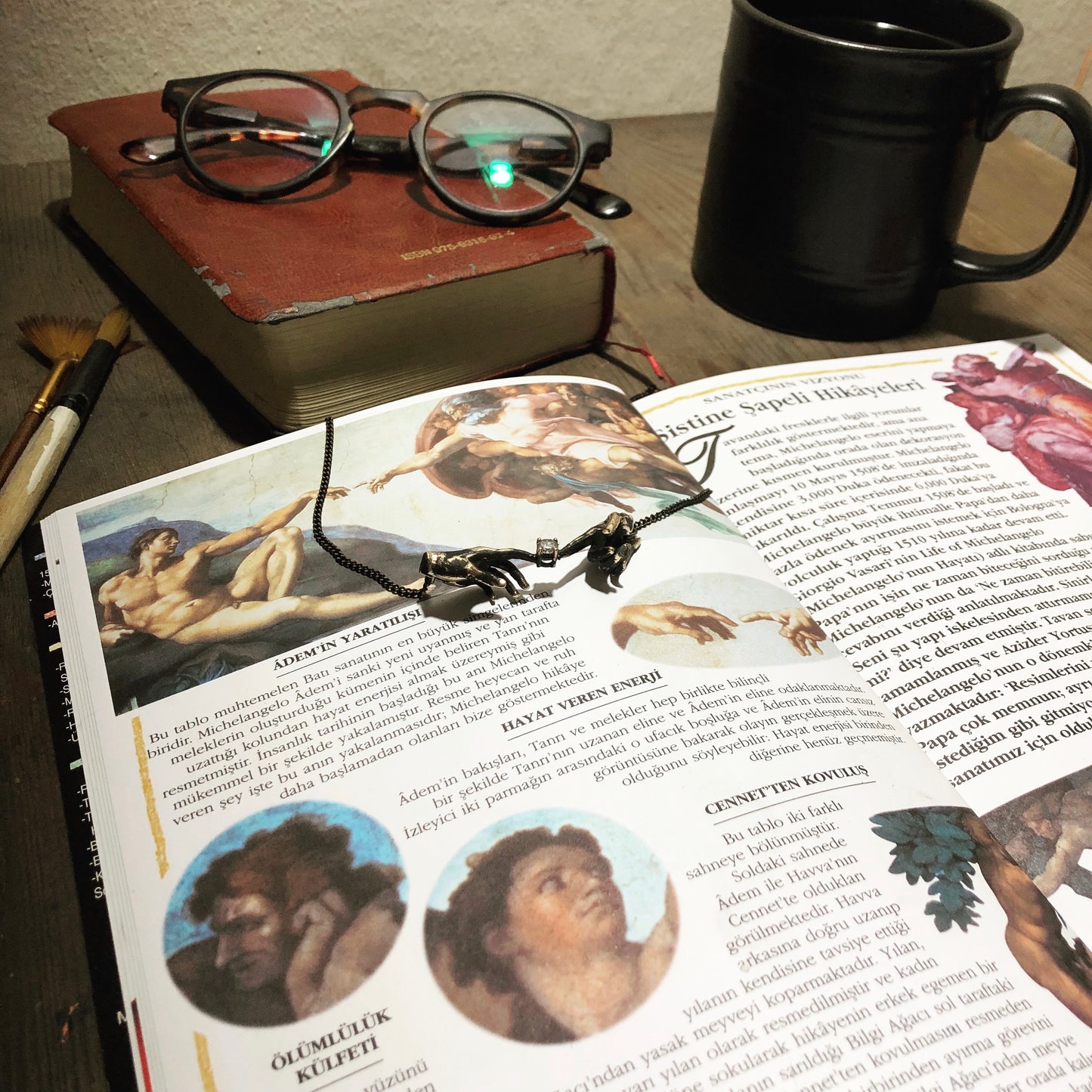 The Creation of Adam Necklace