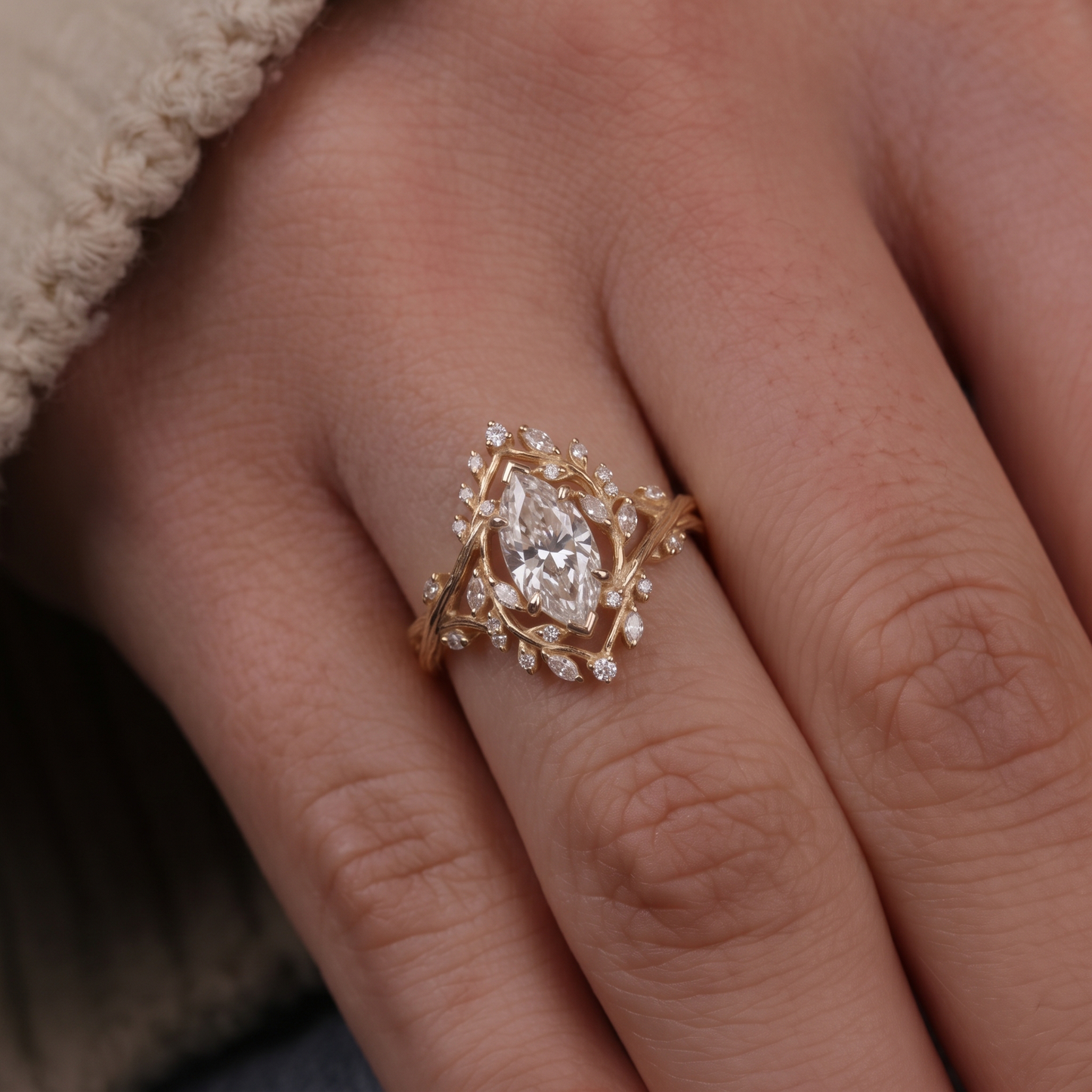 1.18 Carat Princess Diamond Ring 