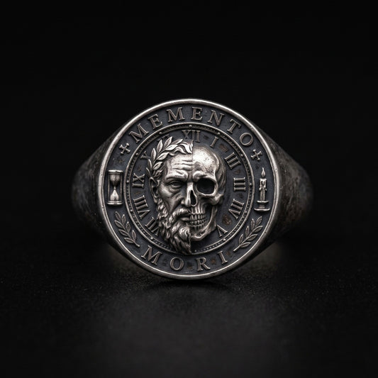 Memento Mori 925 Gümüş Yüzük