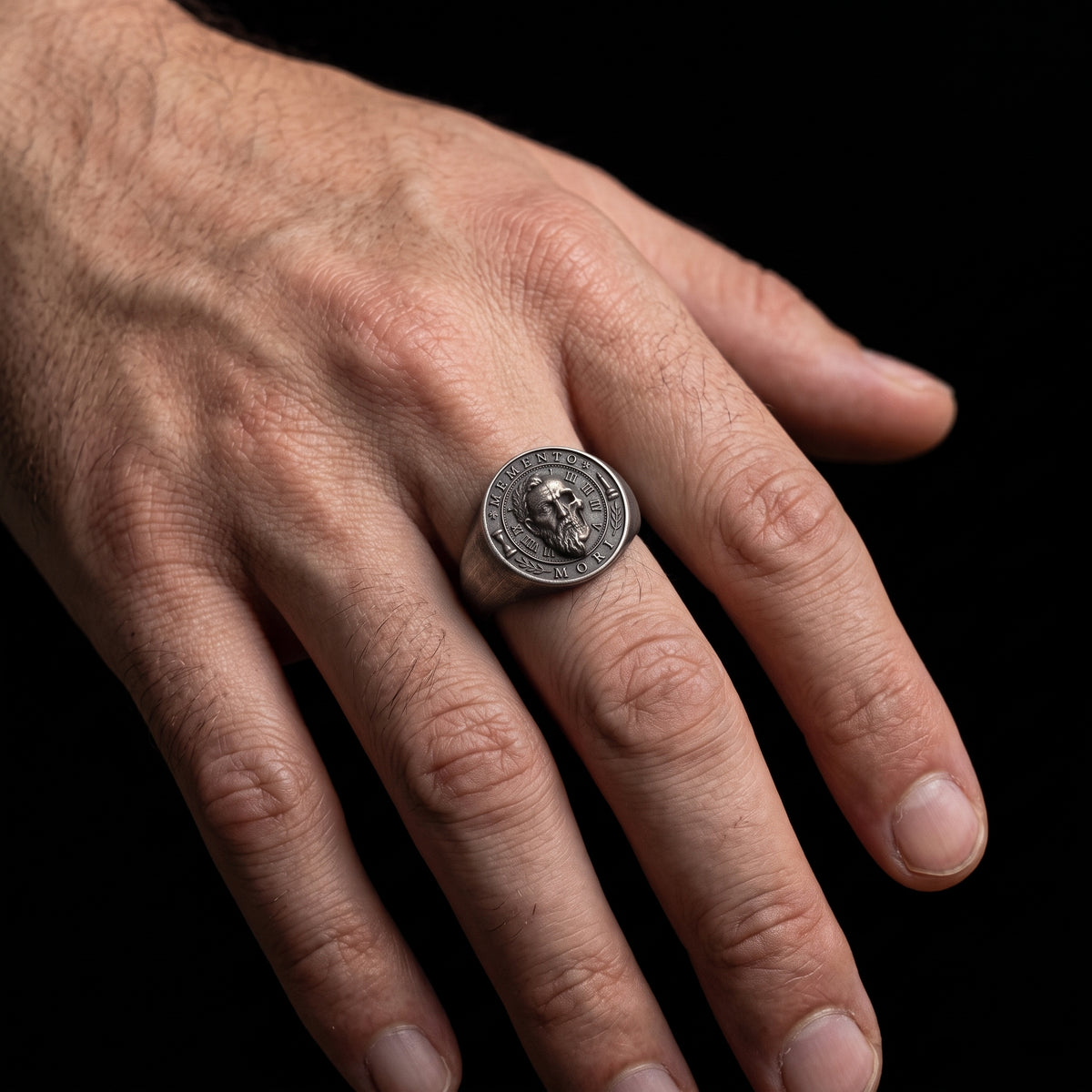 Memento Mori 925 Gümüş Yüzük
