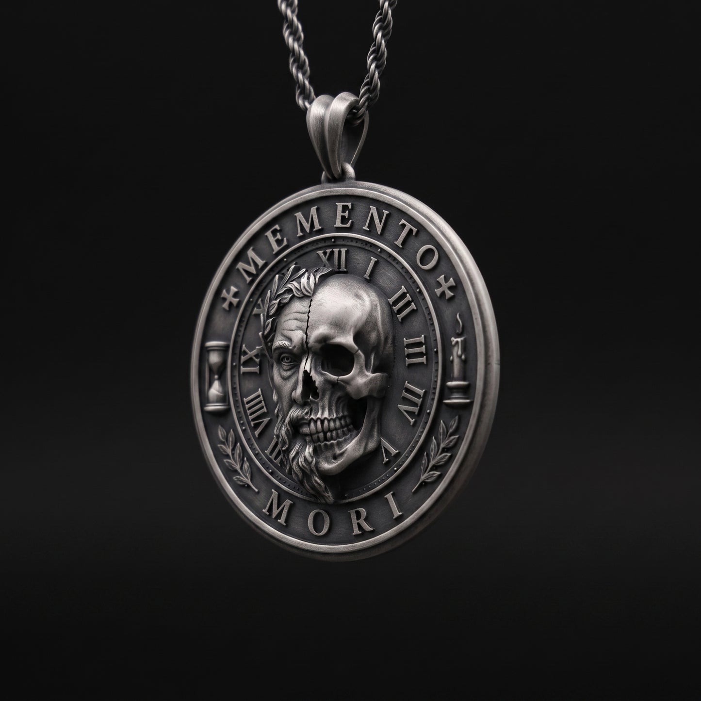 Memento Mori 925 Gümüş Kolye
