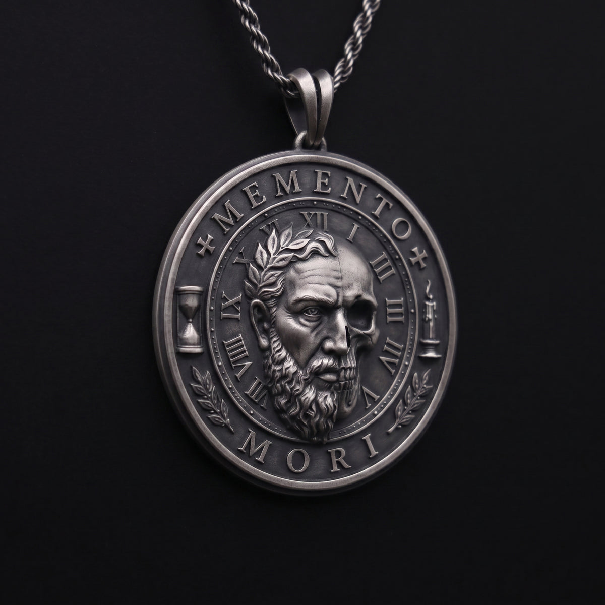 Memento Mori 925 Gümüş Kolye