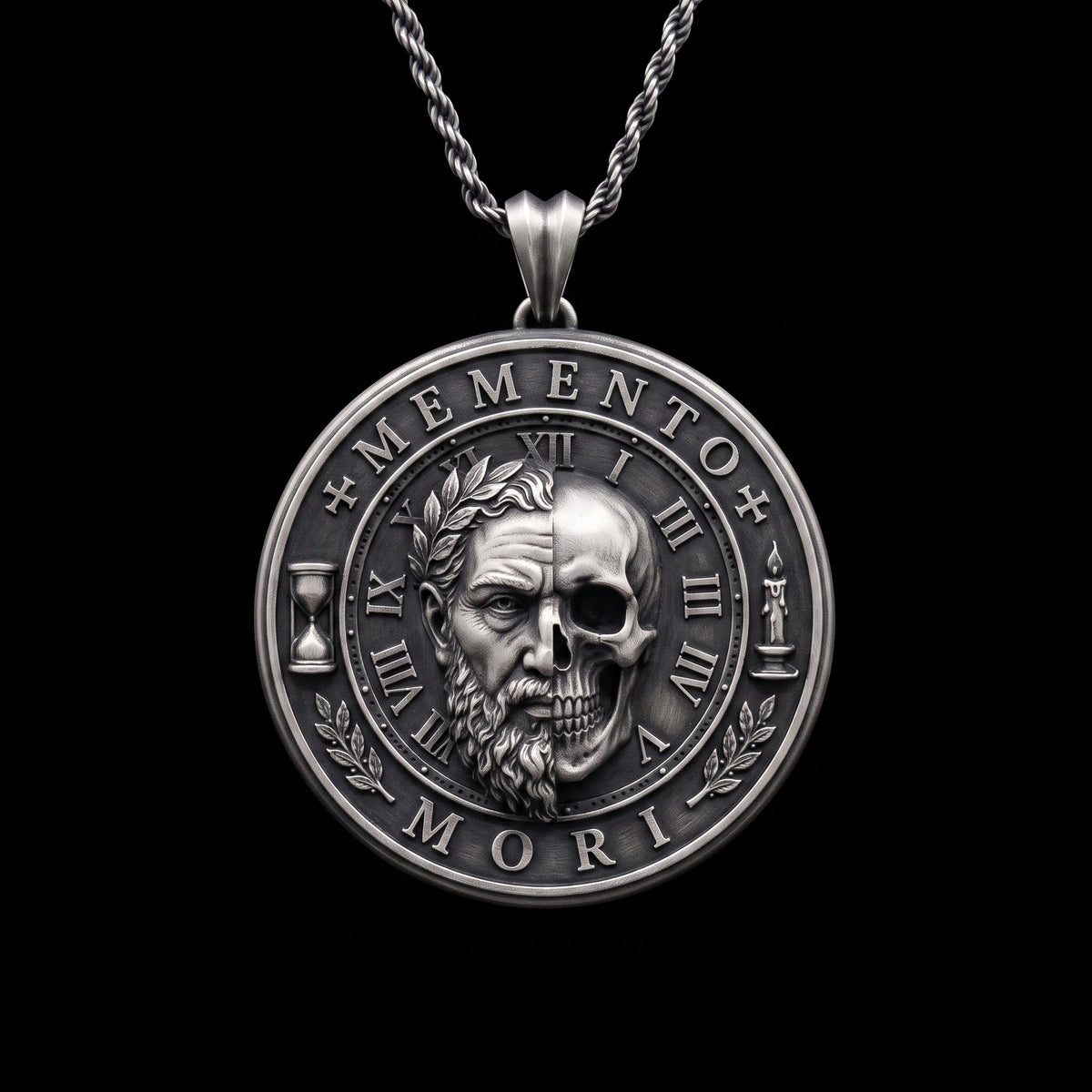 Memento Mori 925 Gümüş Kolye