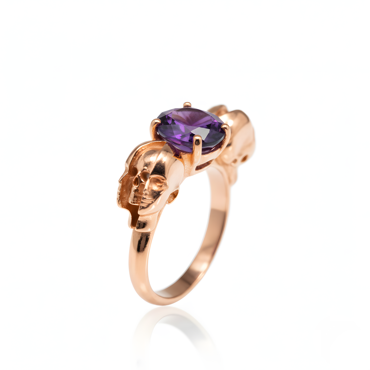 Memento Mori Gümüş Oniks Yüzük (Tüm Maden ve Taş Seçenekleri)