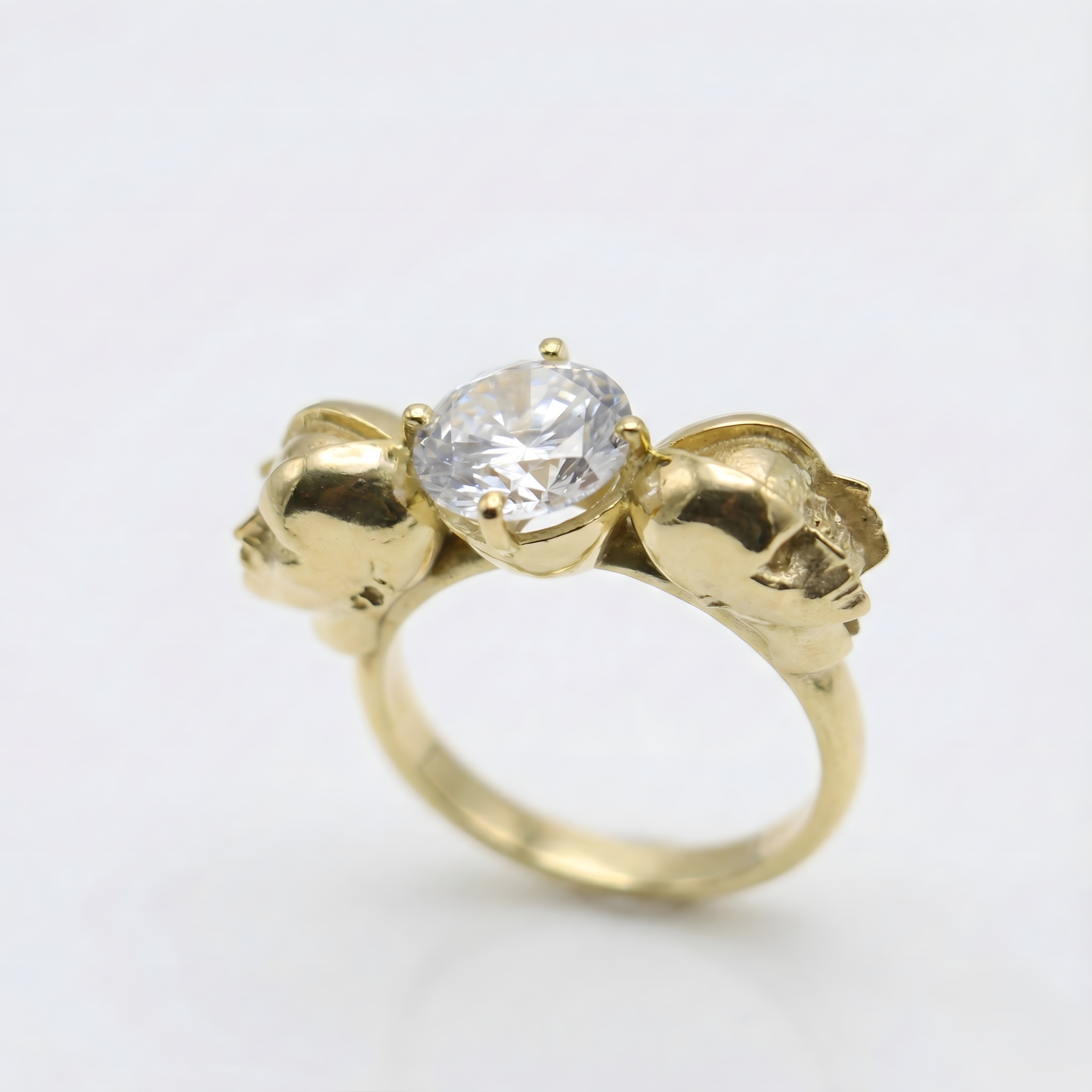 Memento Mori Gümüş Oniks Yüzük (Tüm Maden ve Taş Seçenekleri)